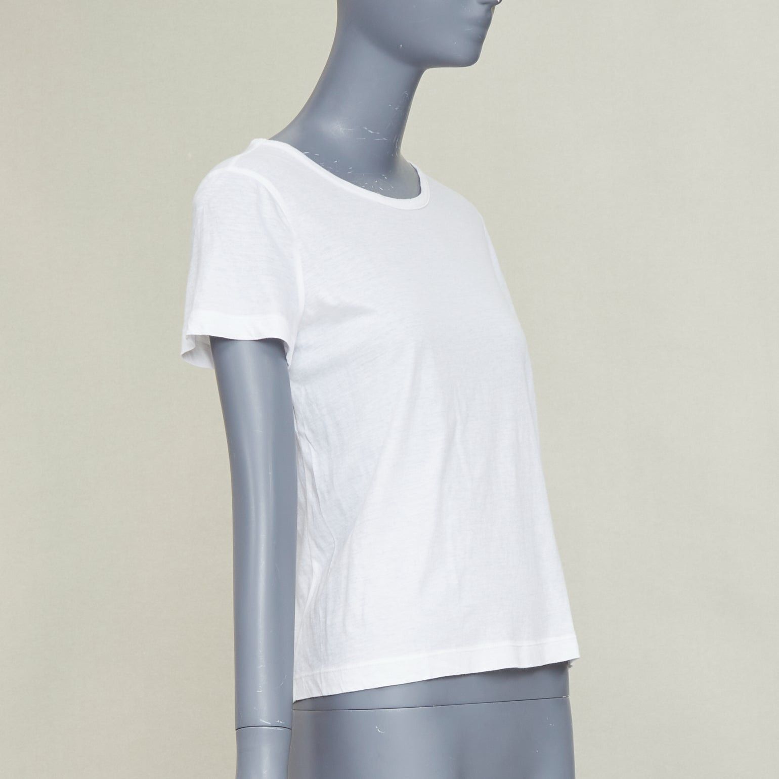 Chanel CHANEL 09P white cotton faux pearl ribbon CC logo short sleeve tshirt FR42 XL Size L / US 10 / IT 46 - 3 Thumbnail