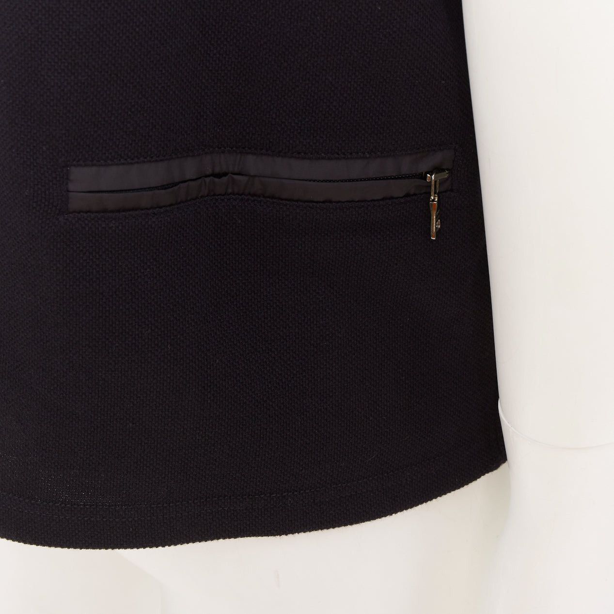 Prada PRADA Linea Rossa black cotton pique red pull half zip polo shirt L Size US L / EU 52-54 / 3 - 7 Thumbnail