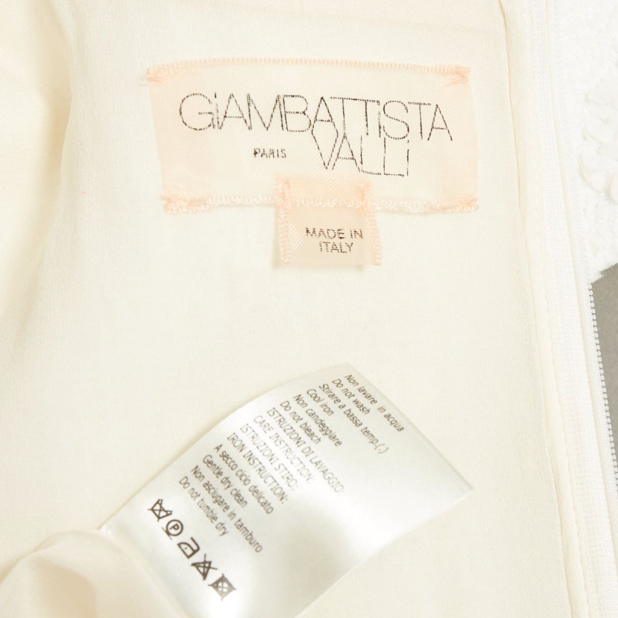 Giambattista Valli GIAMBATTISTA VALLI white flora boucle silk bow fit flare mini dress IT40 XS Size S / US 4 / IT 40 - 8 Thumbnail