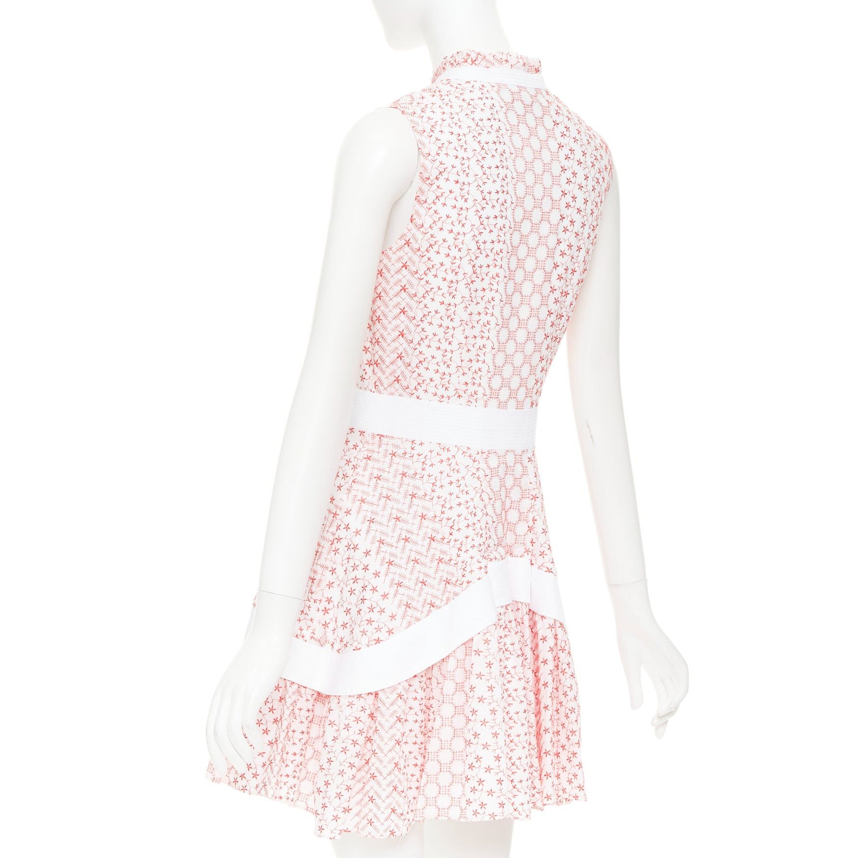 ALEXIS ALEXIS 2020 white pink rustikan floral guipure lace fit flare dress M Size M / US 6-8 / IT 42-44 - 6 Thumbnail