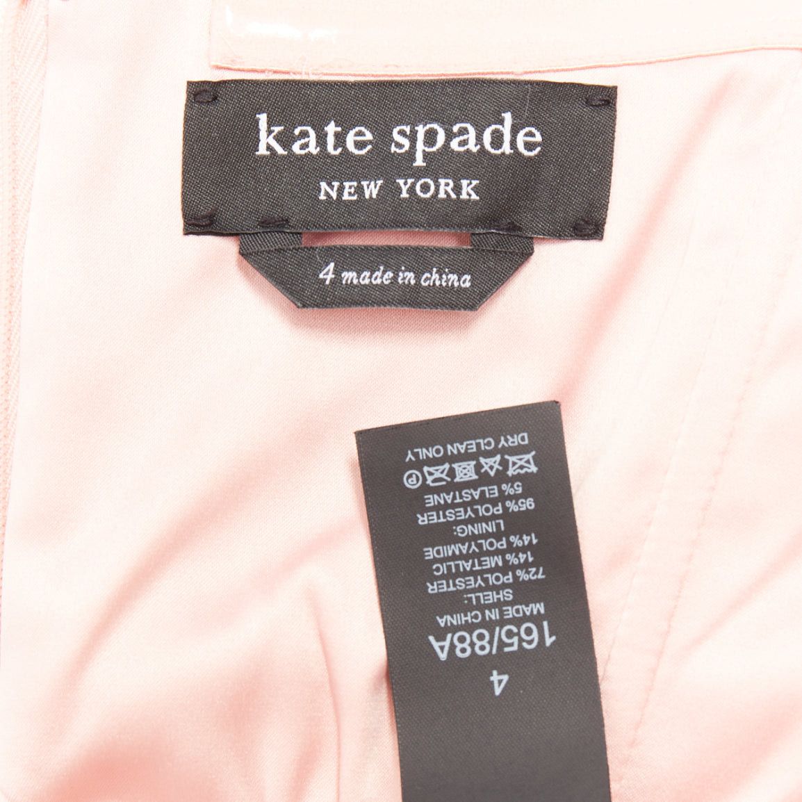 Kate Spade KATE SPADE metallic pink gold Rosebud brocade midi dress US4 M Size S / US 4 / IT 40 - 8 Thumbnail