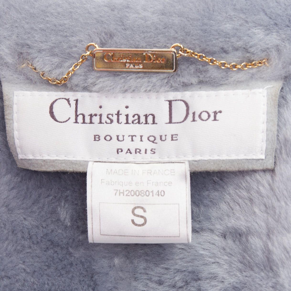 Dior CHRISTIAN DIOR Vintage 2017 John Galliano powder blue dyed rabbit fur lined coat S Size S / US 4 / IT 40 - 11 Thumbnail