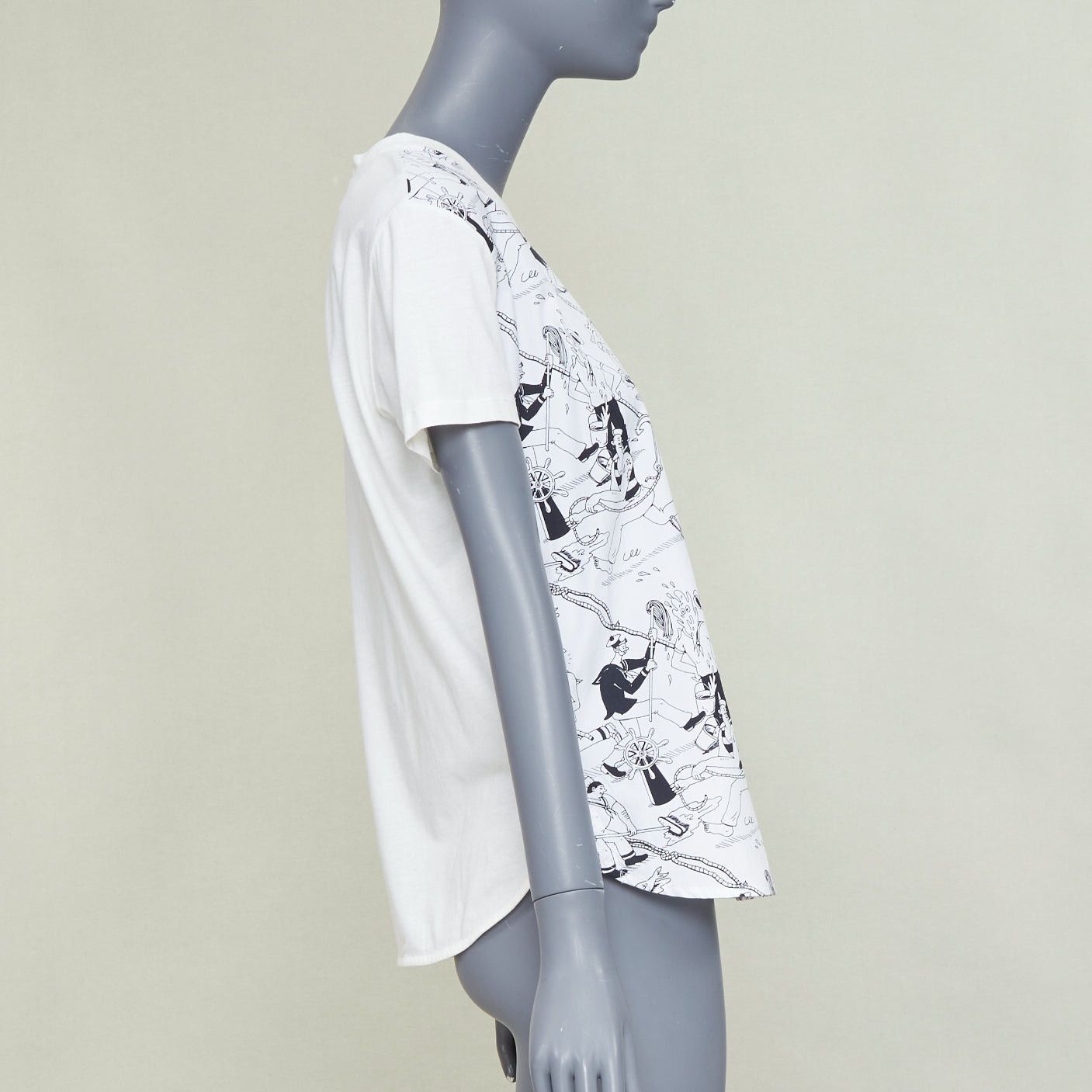 Prada PRADA 2016 Christophe Chemin The Important Ones white print tshirt M Size M / US 6-8 / IT 42-44 - 4 Thumbnail