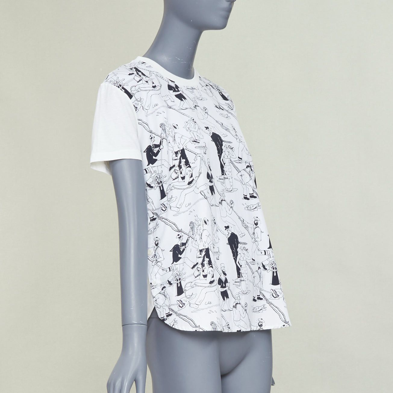 Prada PRADA 2016 Christophe Chemin The Important Ones white print tshirt M Size M / US 6-8 / IT 42-44 - 3 Thumbnail