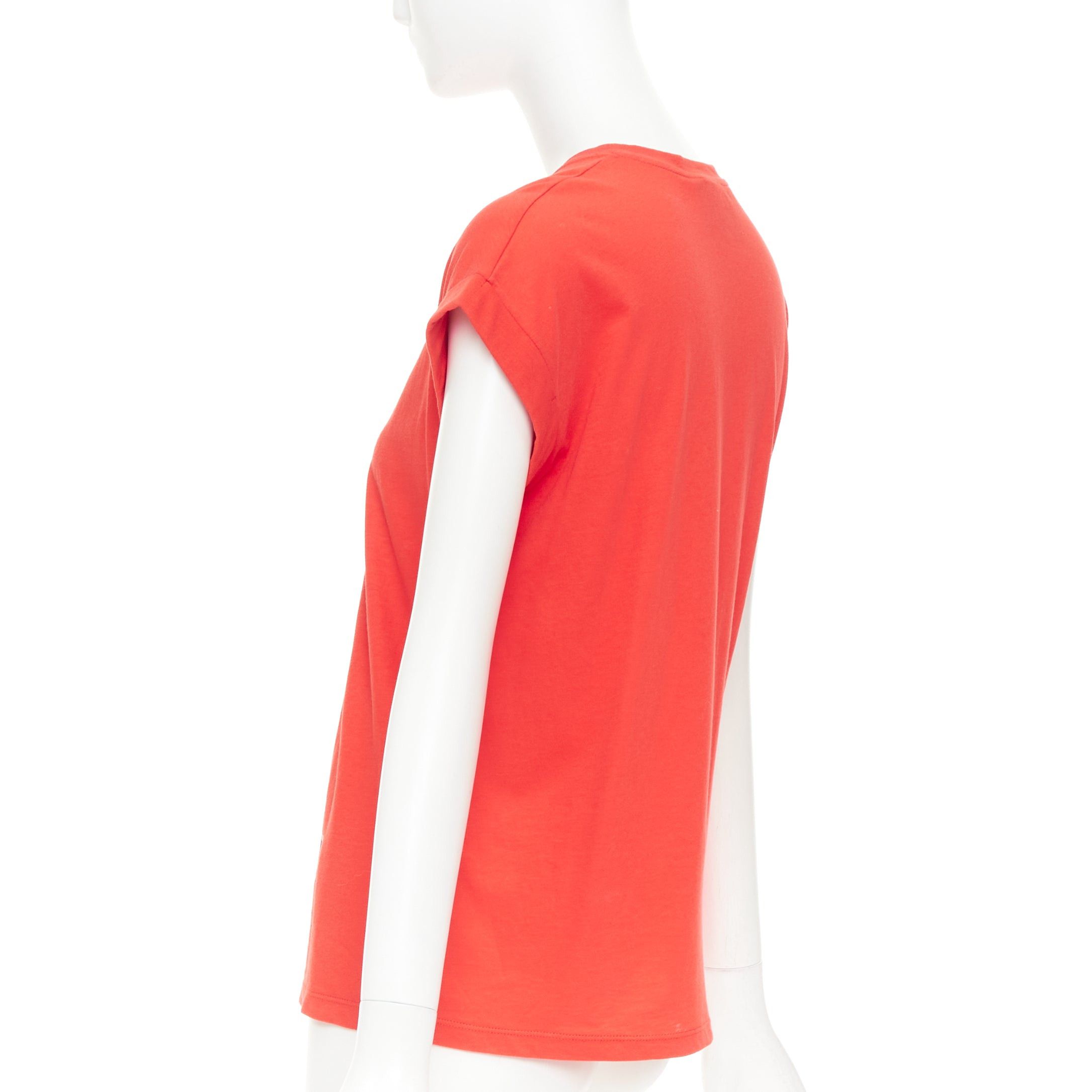 Gucci GUCCI L'Aveugle Par Amour red cat embroidered short sleeve t-shirt S Size S / US 4 / IT 40 - 6 Thumbnail