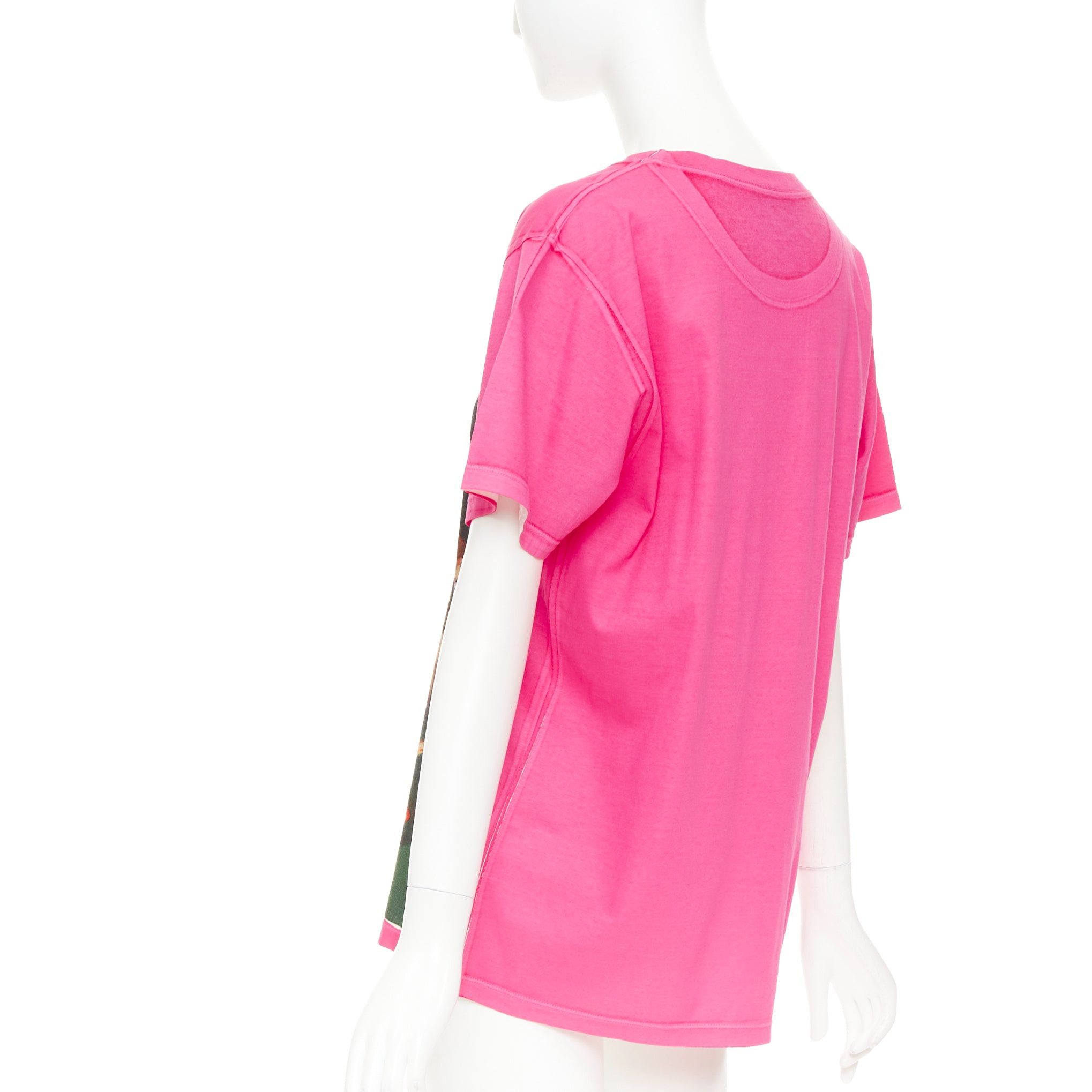 Gucci GUCCI 2018 Ignasi Monreal pink cotton Cat in Teacup graphic print t-shirt XS Size XS / US 0-2 / IT 36-38 - 6 Thumbnail