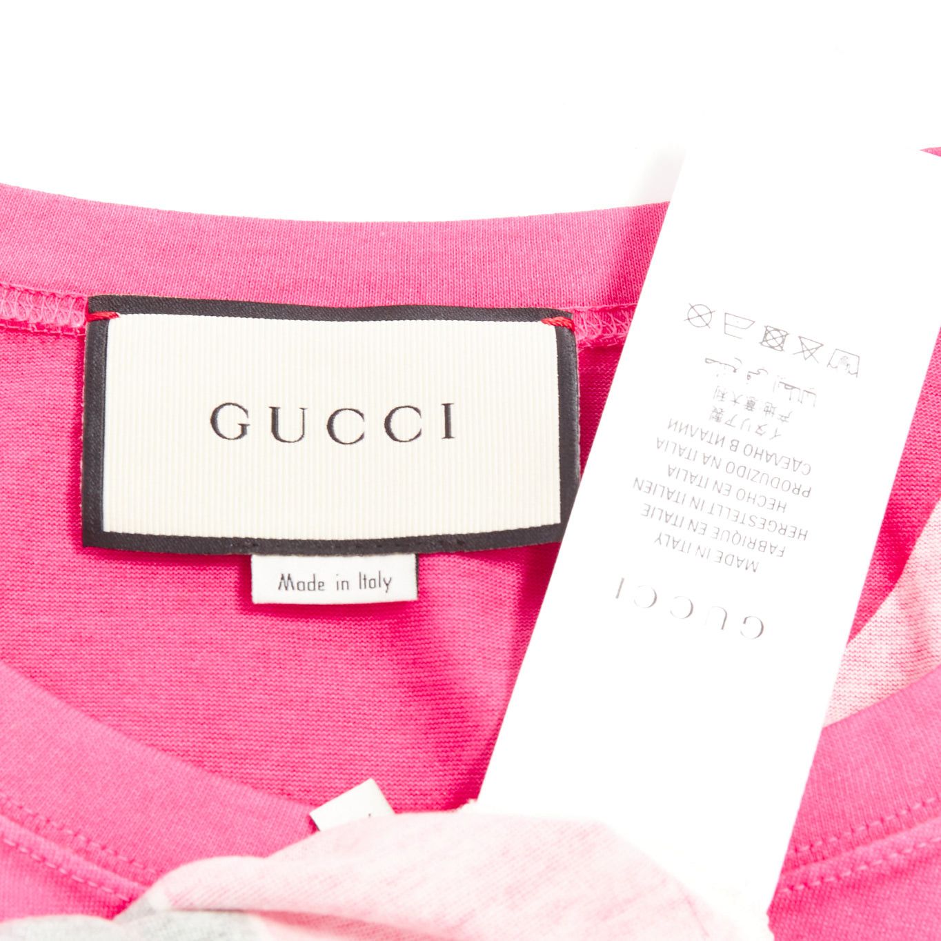 Gucci GUCCI 2018 Ignasi Monreal pink cotton Cat in Teacup graphic print t-shirt XS Size XS / US 0-2 / IT 36-38 - 8 Thumbnail