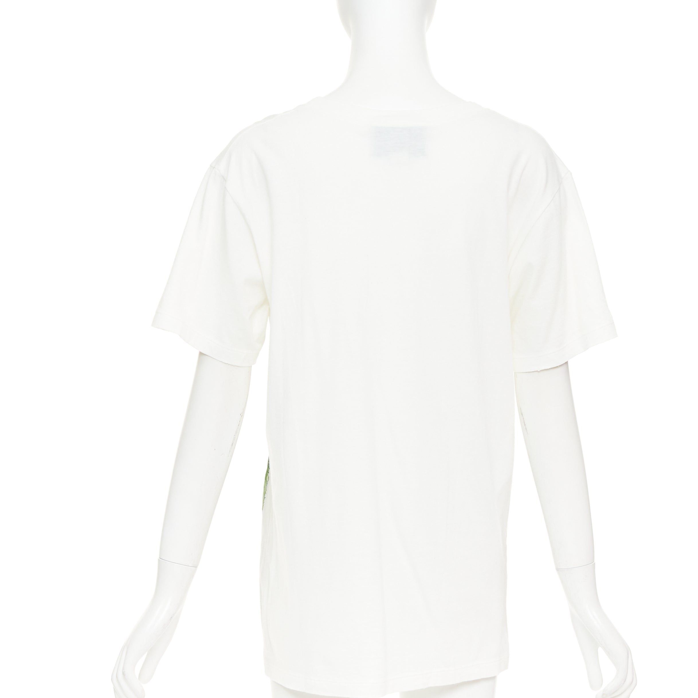 Gucci GUCCI Alessandro Michele white floral bloom vintage logo green red web print tshirt XS Size XS / US 0-2 / IT 36-38 - 5 Thumbnail