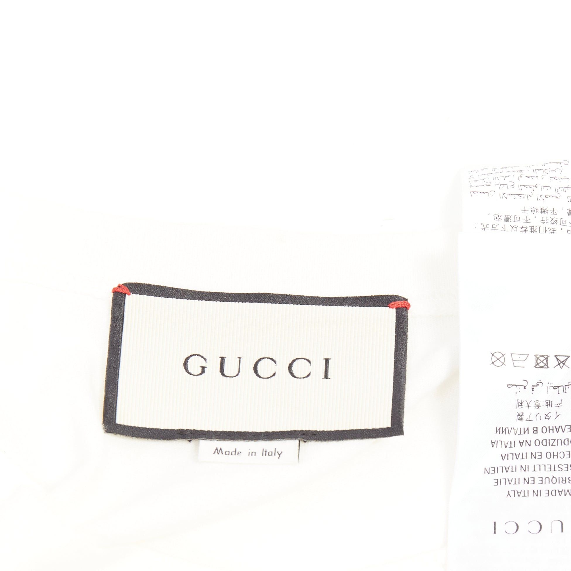 Gucci GUCCI Alessandro Michele white floral bloom vintage logo green red web print tshirt XS Size XS / US 0-2 / IT 36-38 - 8 Thumbnail