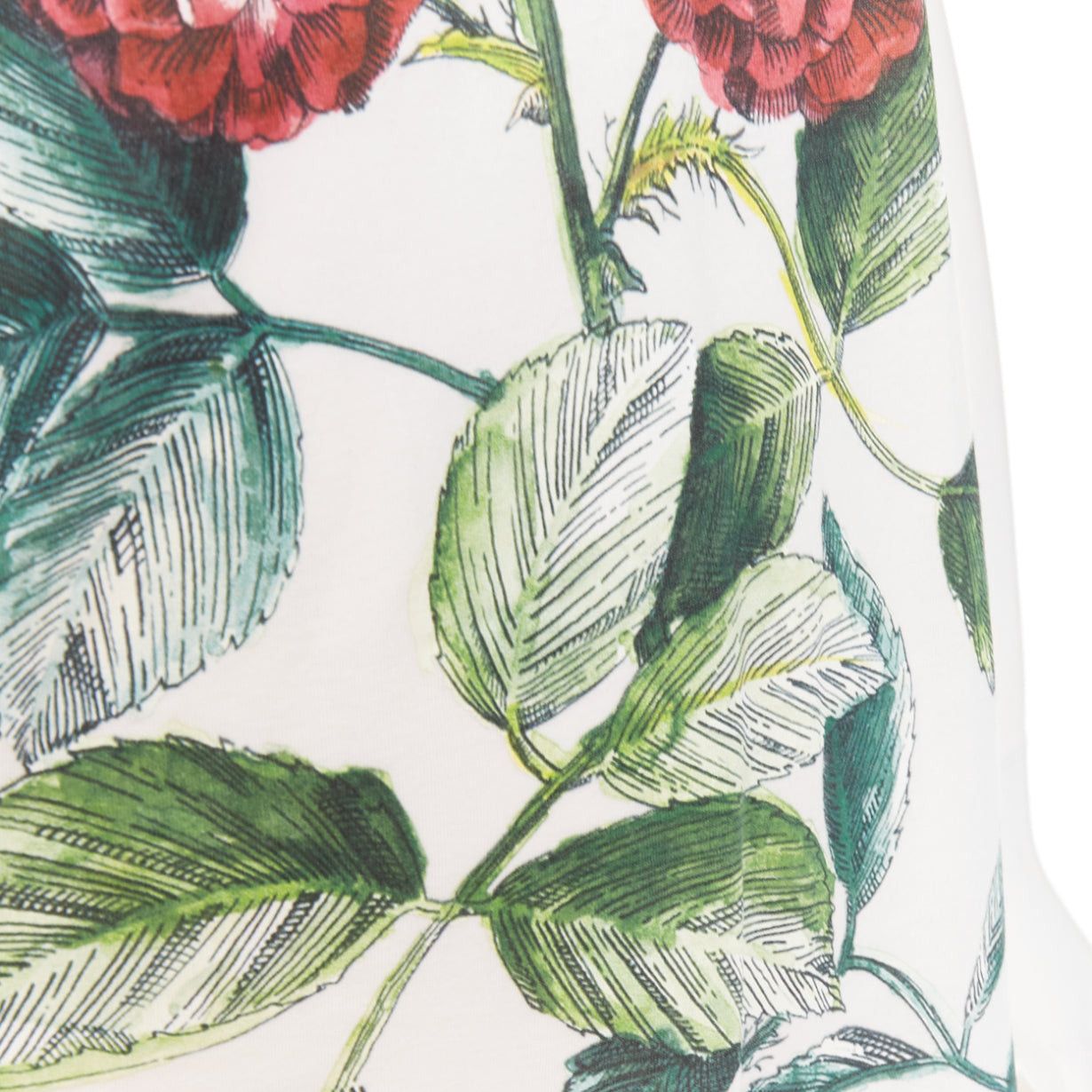 Gucci GUCCI Alessandro Michele white floral bloom vintage logo green red web print tshirt XS Size XS / US 0-2 / IT 36-38 - 2 Thumbnail