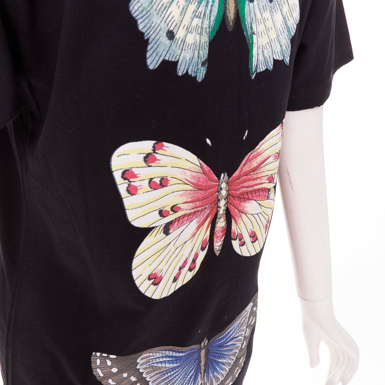 Gucci GUCCI 2018 black cotton vintage logo embroidered dragonfly jersey tshirt XS Size XS / US 0-2 / IT 36-38 - 7 Thumbnail