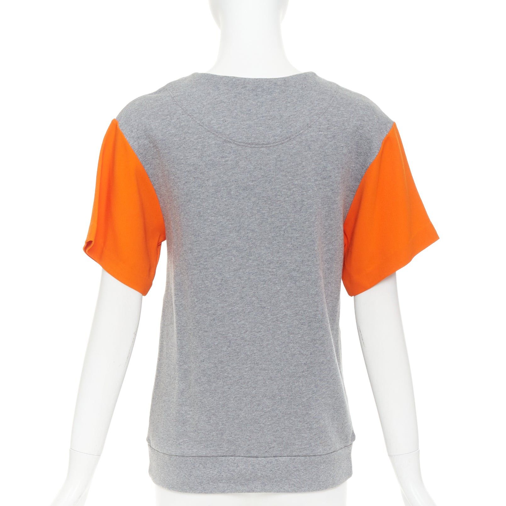 Stella McCartney STELLA MCCARTNEY 2016 grey orange cotton embroidered Cactus pullover sweater IT38 XS Size XS / US 0-2 / IT 36-38 - 5 Thumbnail