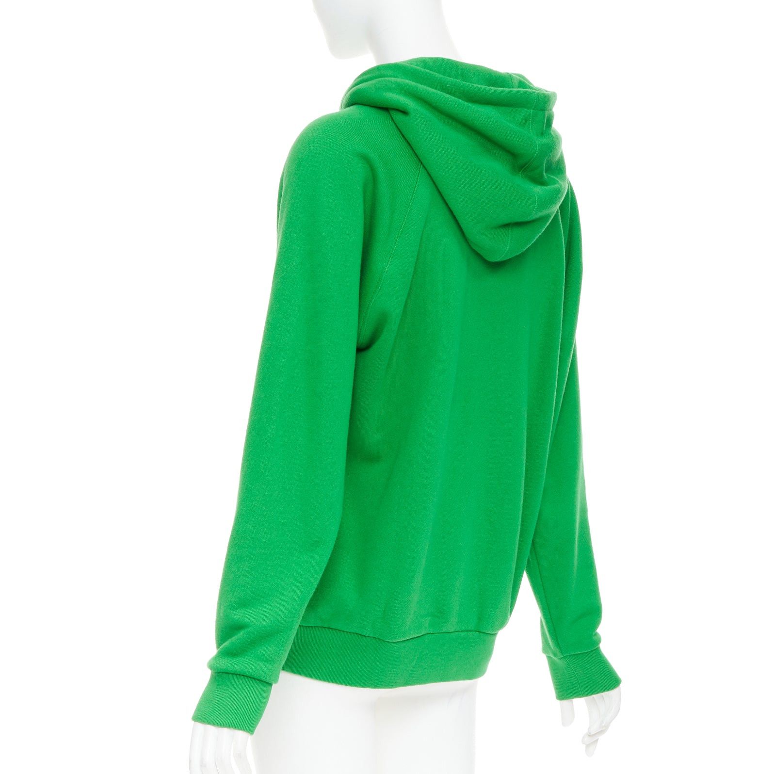 Gucci GUCCI Michele green cotton jersey embroidered Bunny flower hoodie XS Size XS / US 0-2 / IT 36-38 - 6 Thumbnail