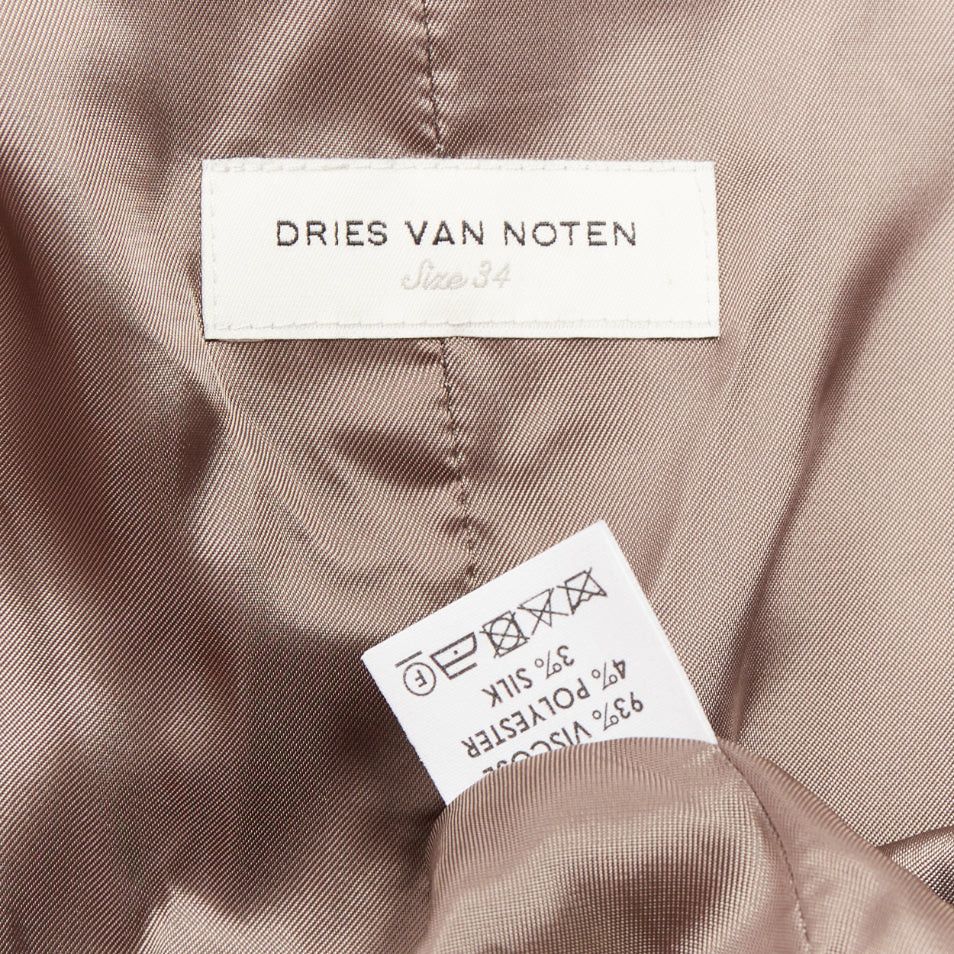 Dries Van Noten DRIES VAN NOTEN 2016 Runway metallic silver purple sequin wing blazer FR34 XS Size XS / US 0-2 / IT 36-38 - 8 Thumbnail