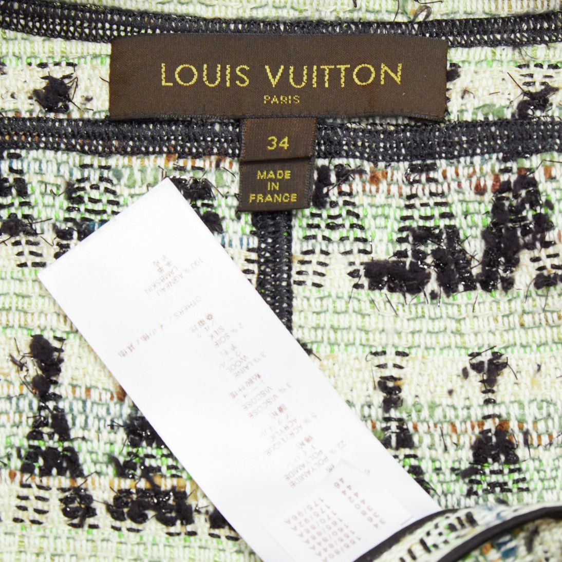 Louis Vuitton LOUIS VUITTON 2016 Runway Fleury khaki cotton tweed leather trim safari jacket FR34 XS Size XS / US 0-2 / IT 36-38 - 10 Thumbnail