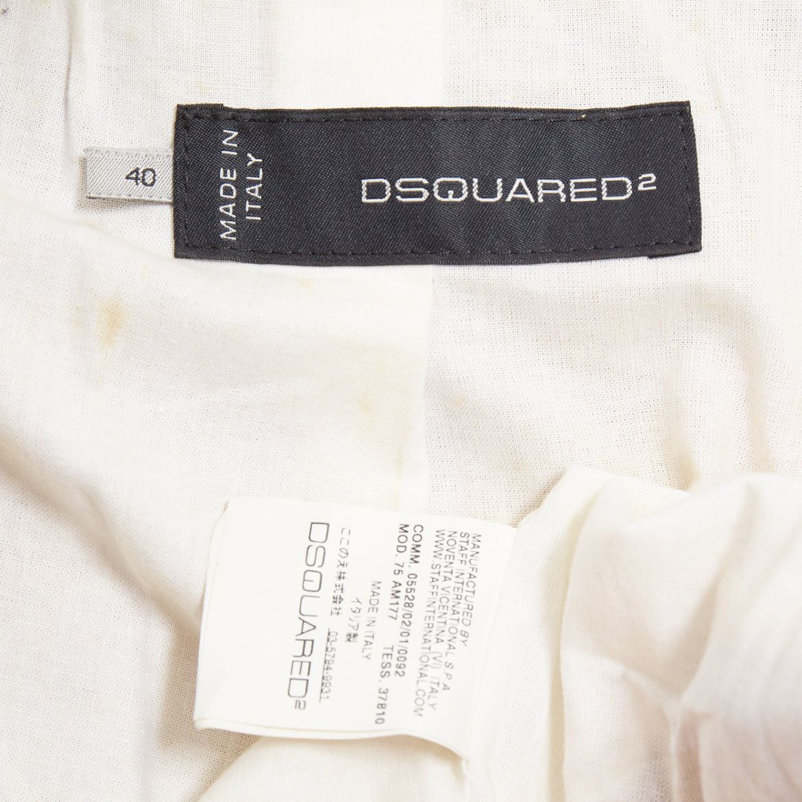 Dsquared2 DSQUARED2 2004 Runway brown navy plaid wool duffle Montgomery cropped jacket IT40 S Size S / US 4 / IT 40 - 9 Thumbnail