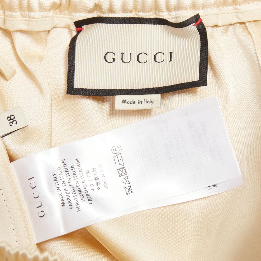 Gucci GUCCI 2016 ivory acetate navy red web mid waist cropped track pants IT38 XS Size 26" / US 2 / IT 38 - 8 Thumbnail