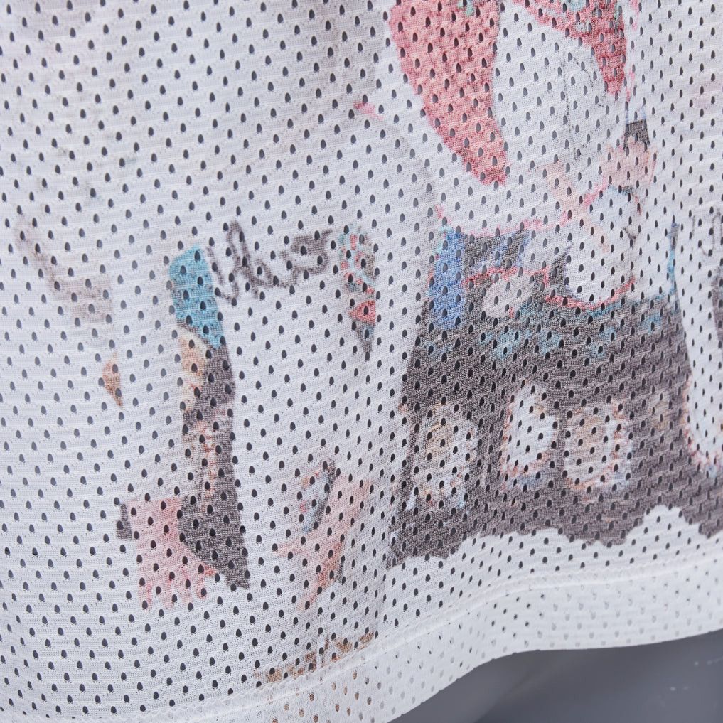 Comme des Garcons COMME DES GARCONS HOMME PLUS SS2018 Mona Luison graphic print mesh tshirt S Size US S / EU 44-46 / 1 - 2 Thumbnail