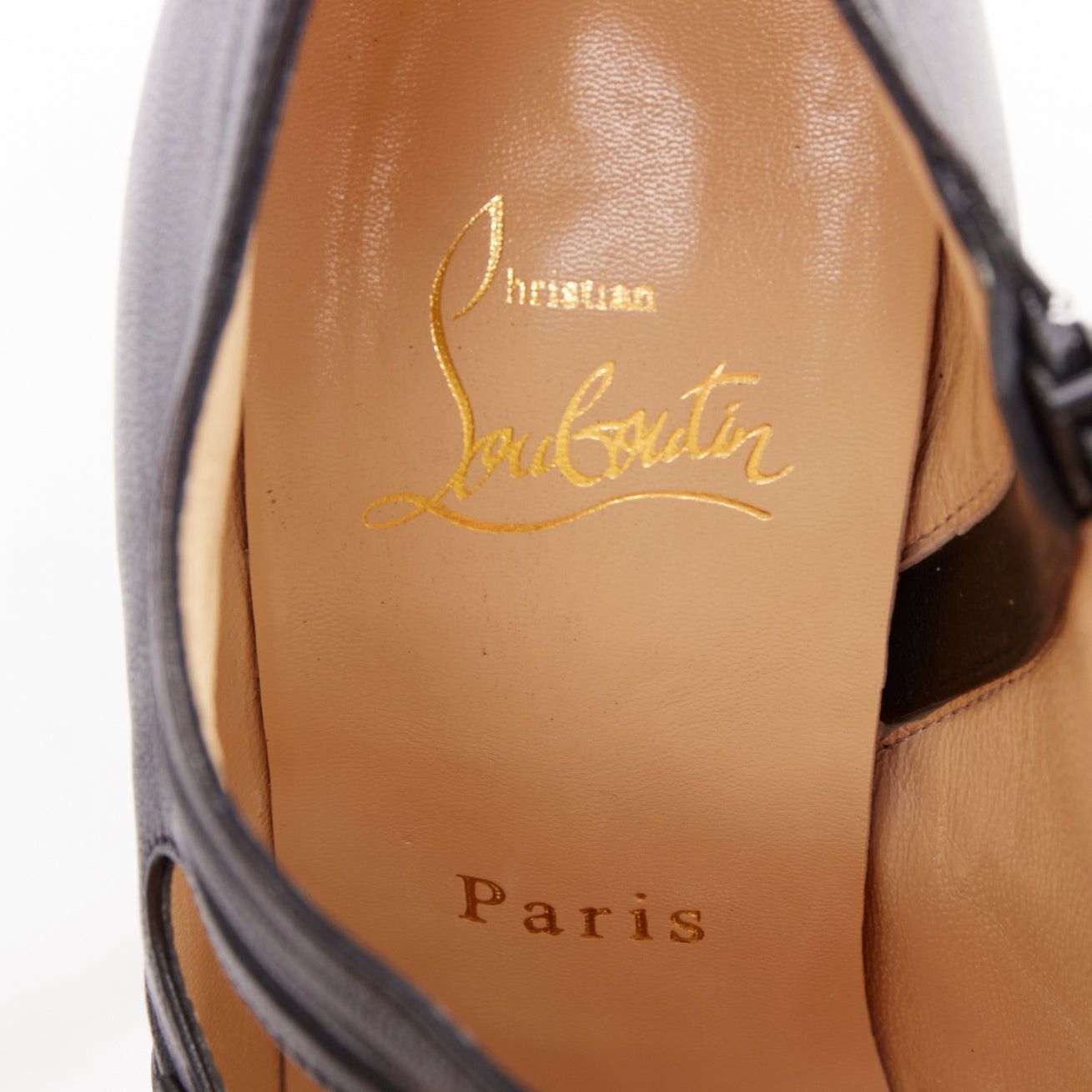 Christian Louboutin CHRISTIAN LOUBOUTIN Madame Butterfly 150 nappa black bow ribbon cut out platform heels EU37.5 Size US 7.5 / IT 37.5 - 9 Thumbnail