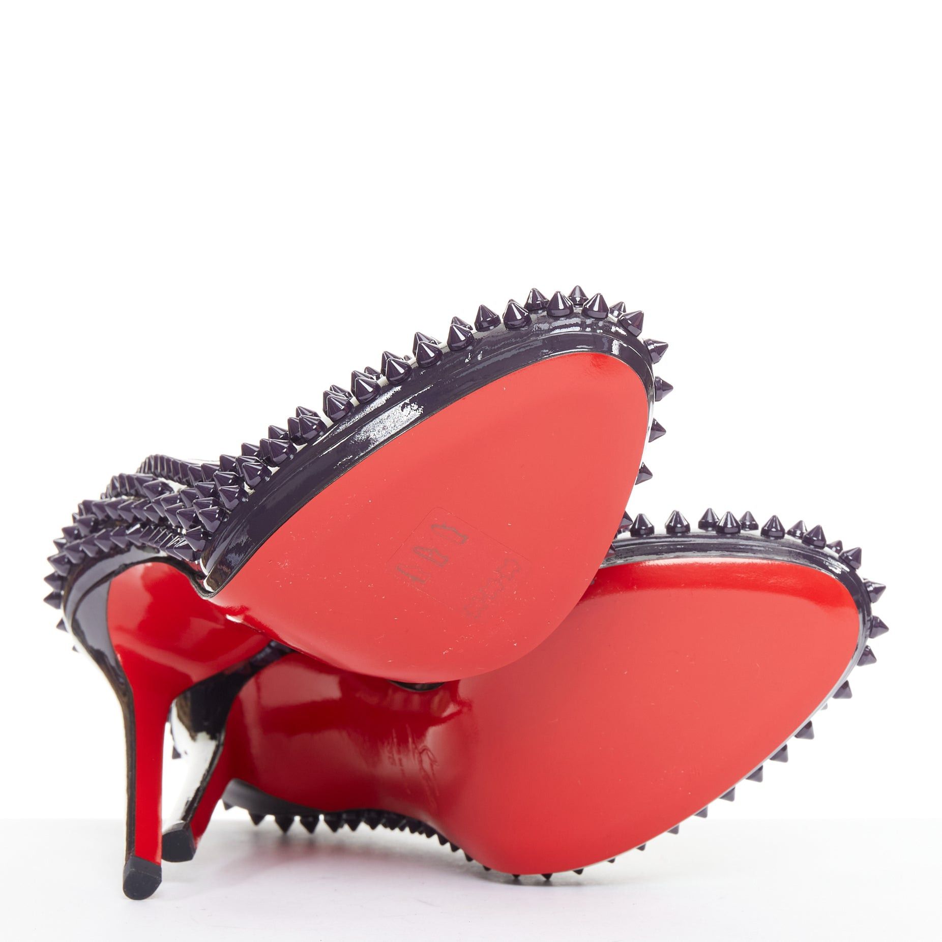 Christian Louboutin CHRISTIAN LOUBOUTIN Neofilo Spikes 120 Patent iris purple spikes platform pumps EU38 Size US 8 / IT 38 - 10 Thumbnail