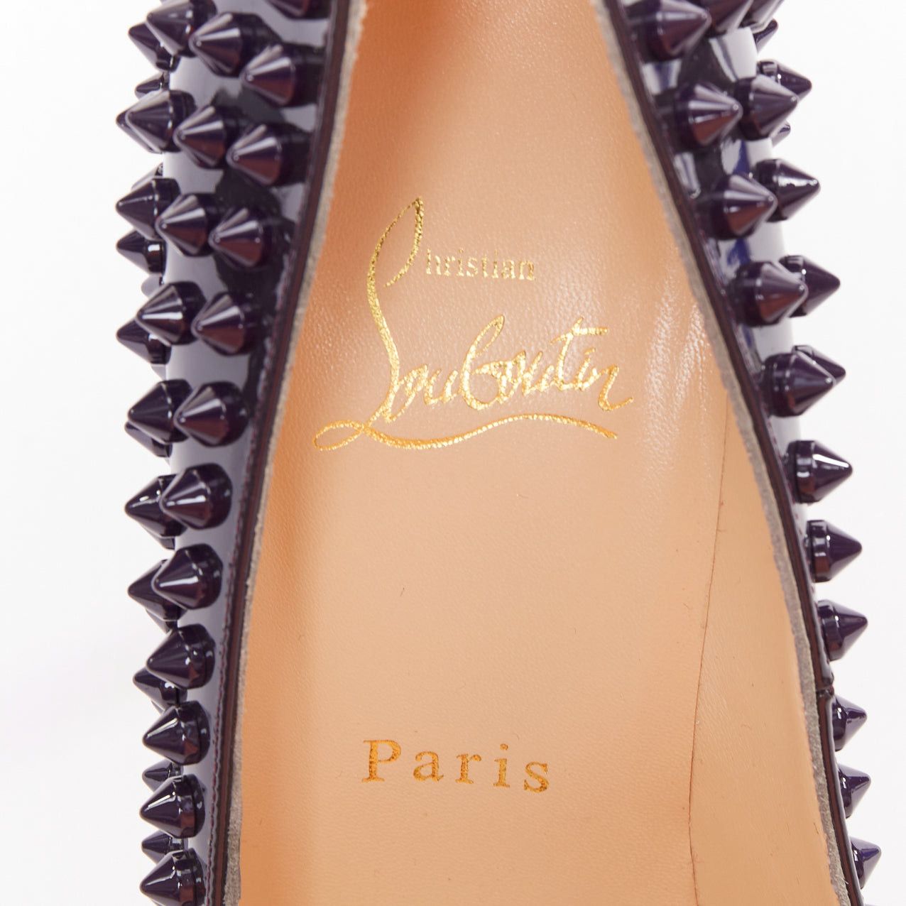 Christian Louboutin CHRISTIAN LOUBOUTIN Neofilo Spikes 120 Patent iris purple spikes platform pumps EU38 Size US 8 / IT 38 - 8 Thumbnail