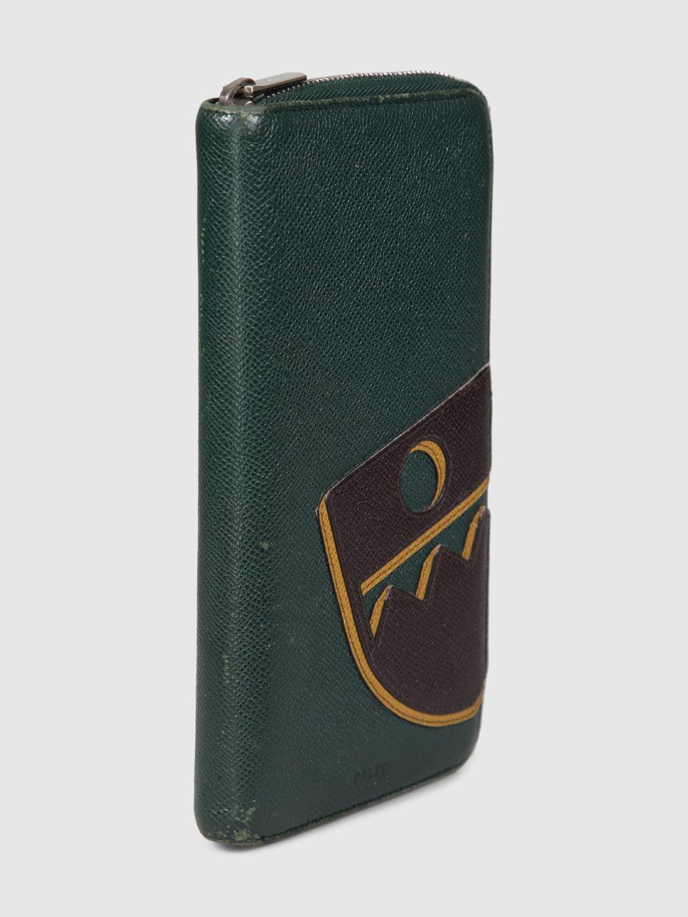Bally Green Leather Zip Around Wallet Size ONE SIZE - 2 Thumbnail