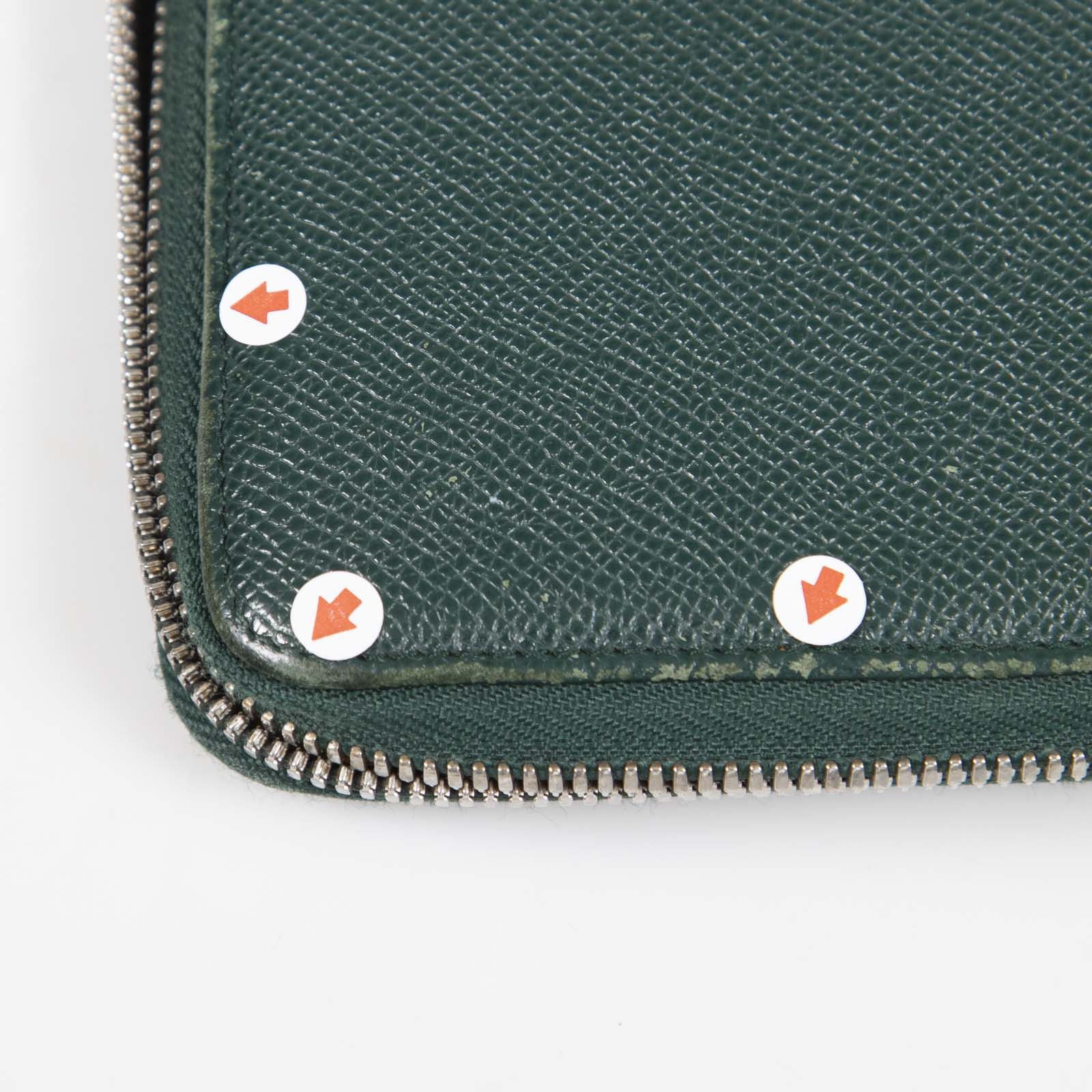 Bally Green Leather Zip Around Wallet Size ONE SIZE - 7 Thumbnail