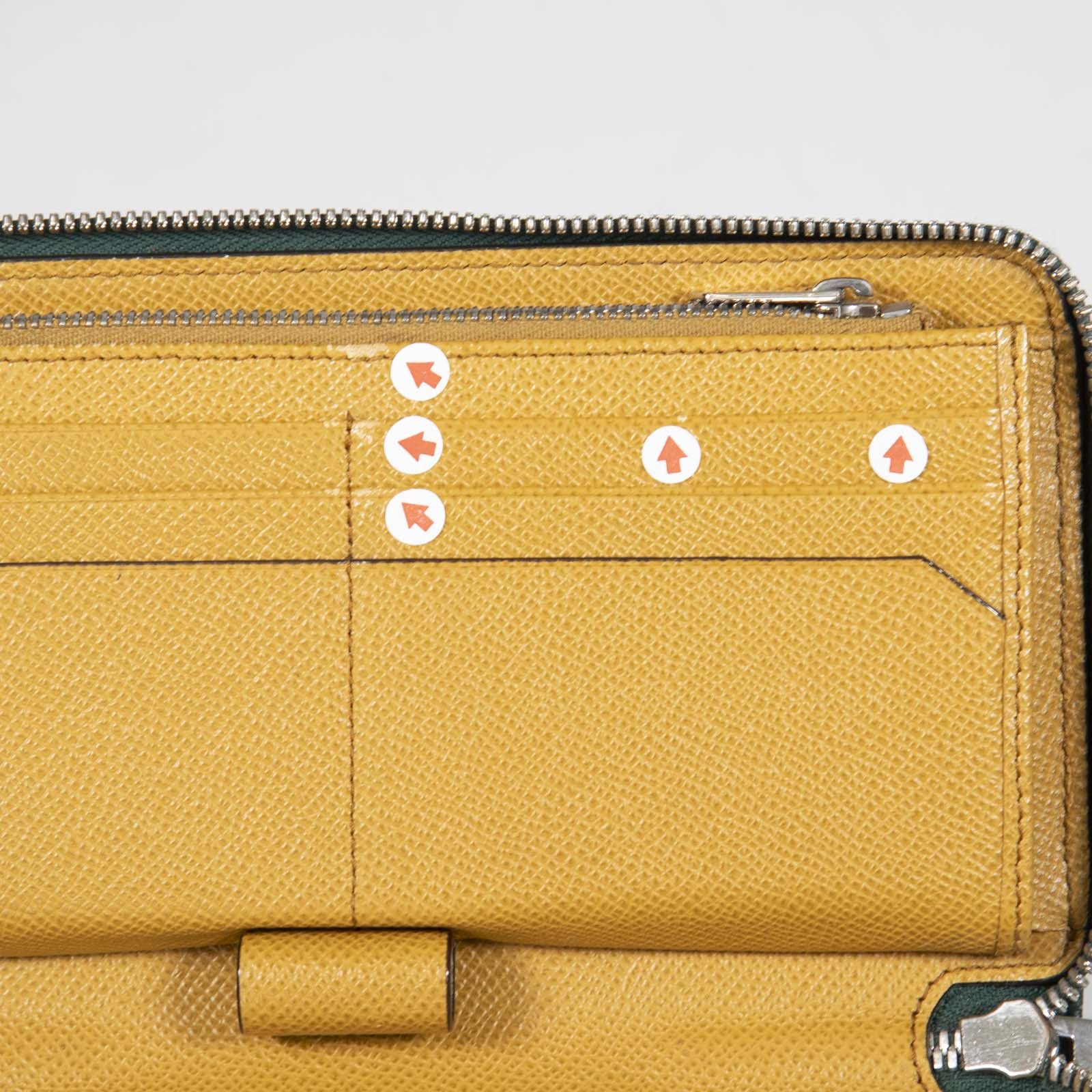 Bally Green Leather Zip Around Wallet Size ONE SIZE - 12 Thumbnail