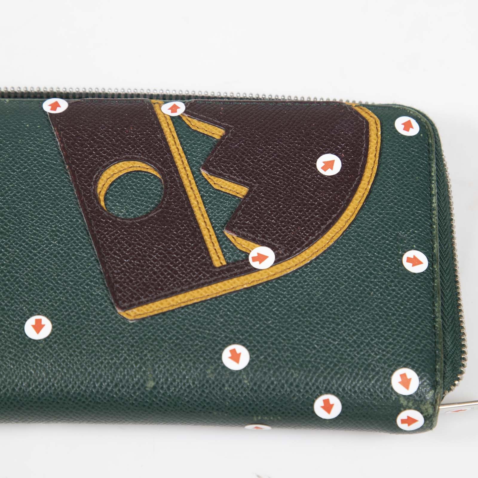 Bally Green Leather Zip Around Wallet Size ONE SIZE - 15 Thumbnail