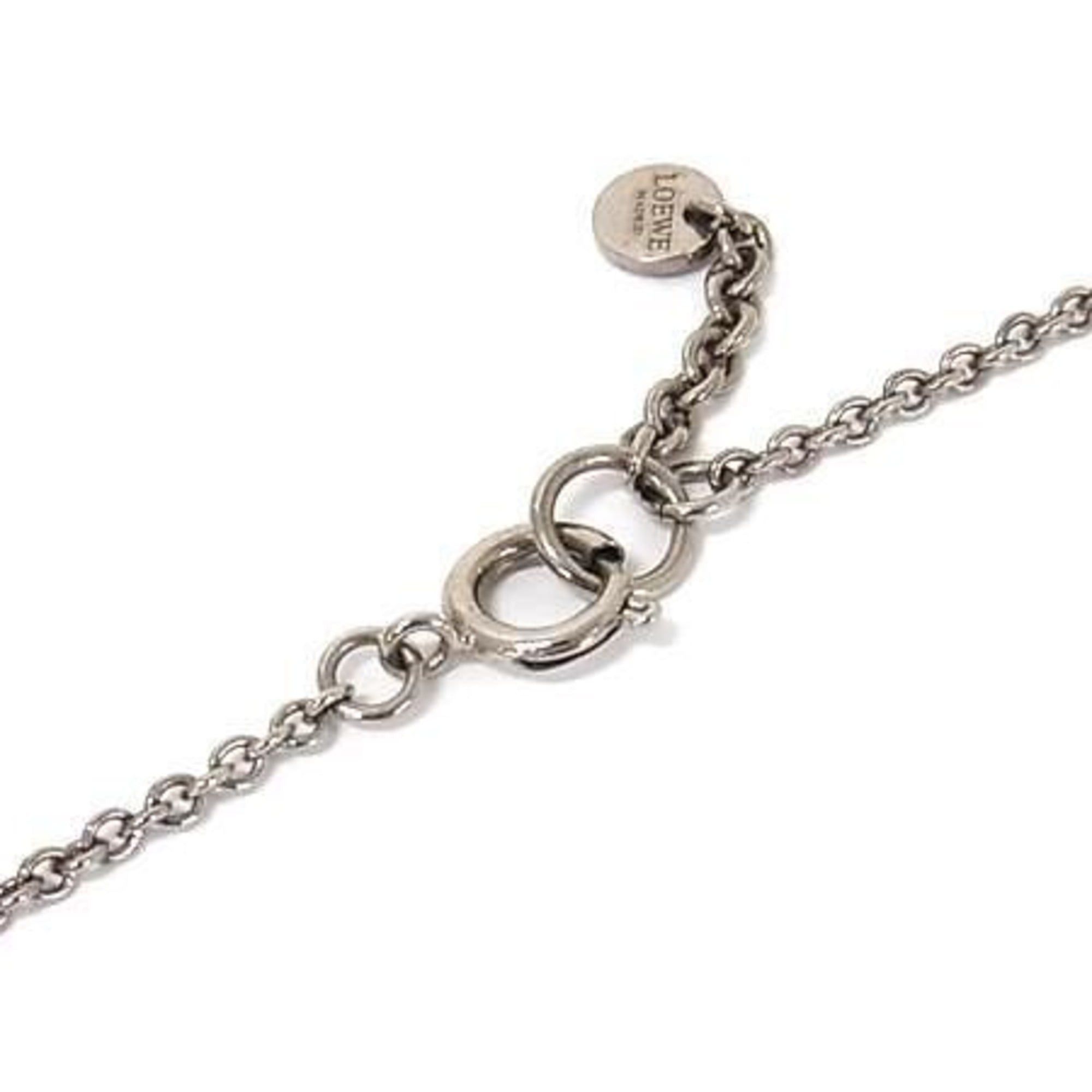 Loewe LOEWE necklace, silver and gold metal, women's, heart design. Size ONE SIZE - 3 Thumbnail