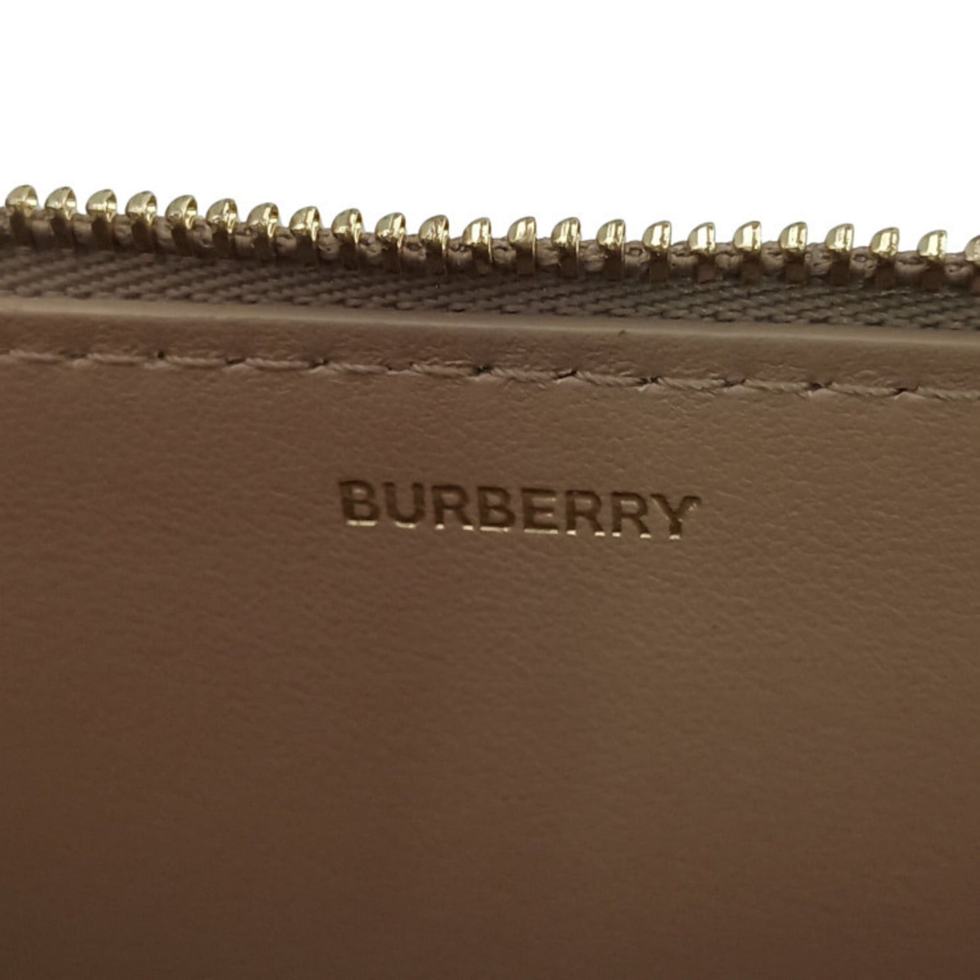 Burberry BURBERRY TB Monogram E Canvas Strap Clutch Bag 8014975 Beige Men's Women's Wristlet Size ONE SIZE - 9 Thumbnail