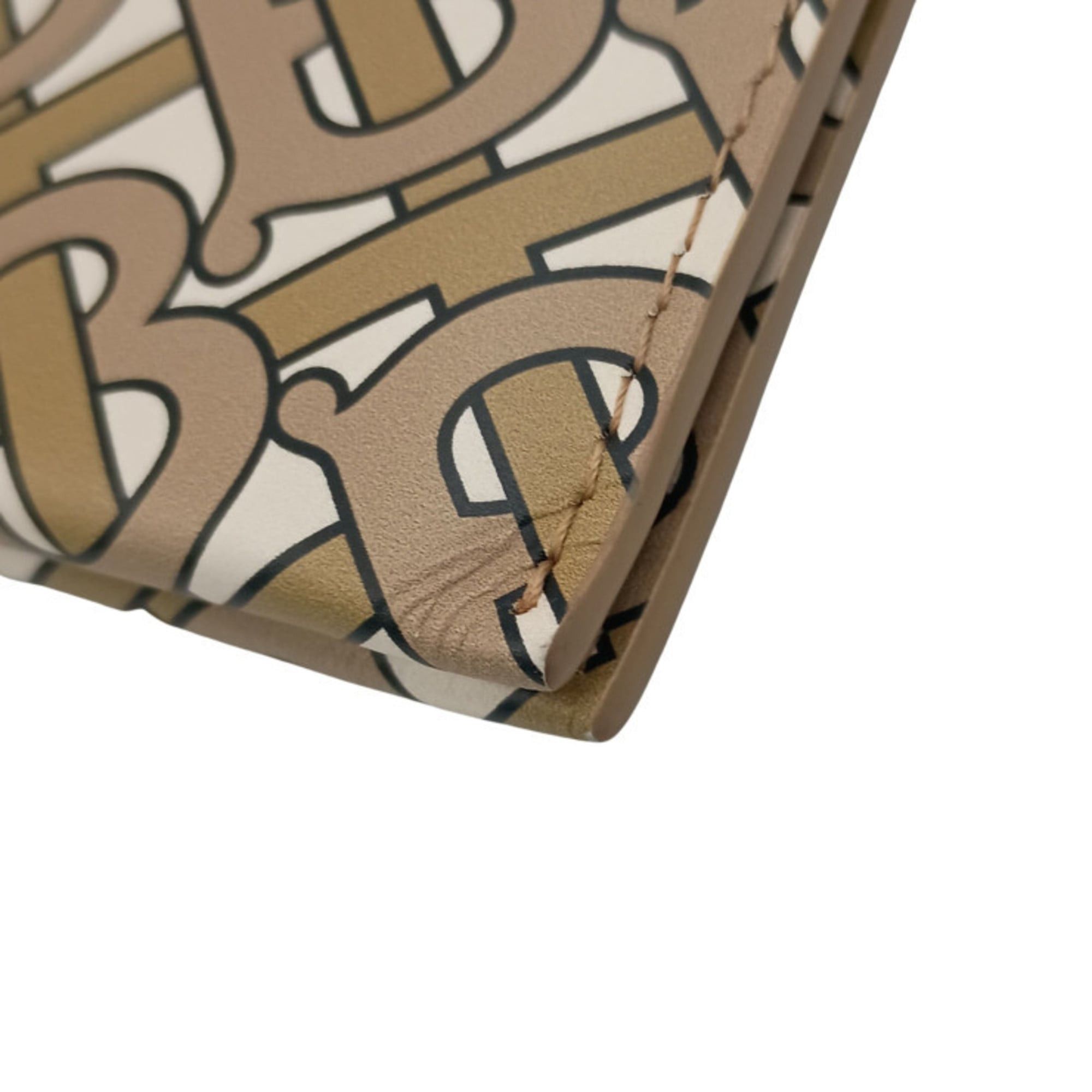 Burberry BURBERRY TB Monogram E Canvas Strap Clutch Bag 8014975 Beige Men's Women's Wristlet Size ONE SIZE - 6 Thumbnail