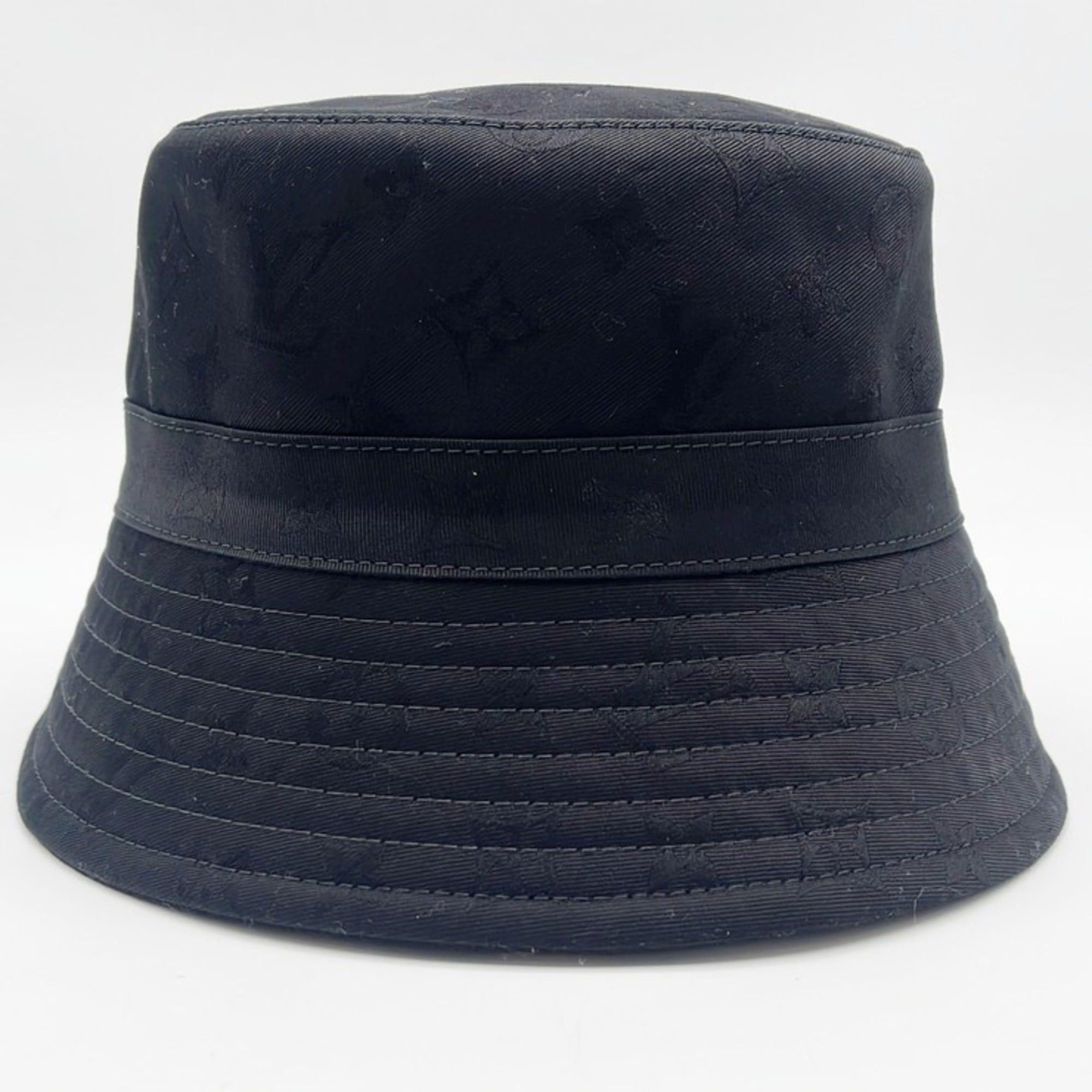 Louis Vuitton Louis Vuitton Bucket Hat LV Mine M7961M Black Cotton Men's Women's Monogram Reversible Circle Size ONE SIZE - 3 Thumbnail