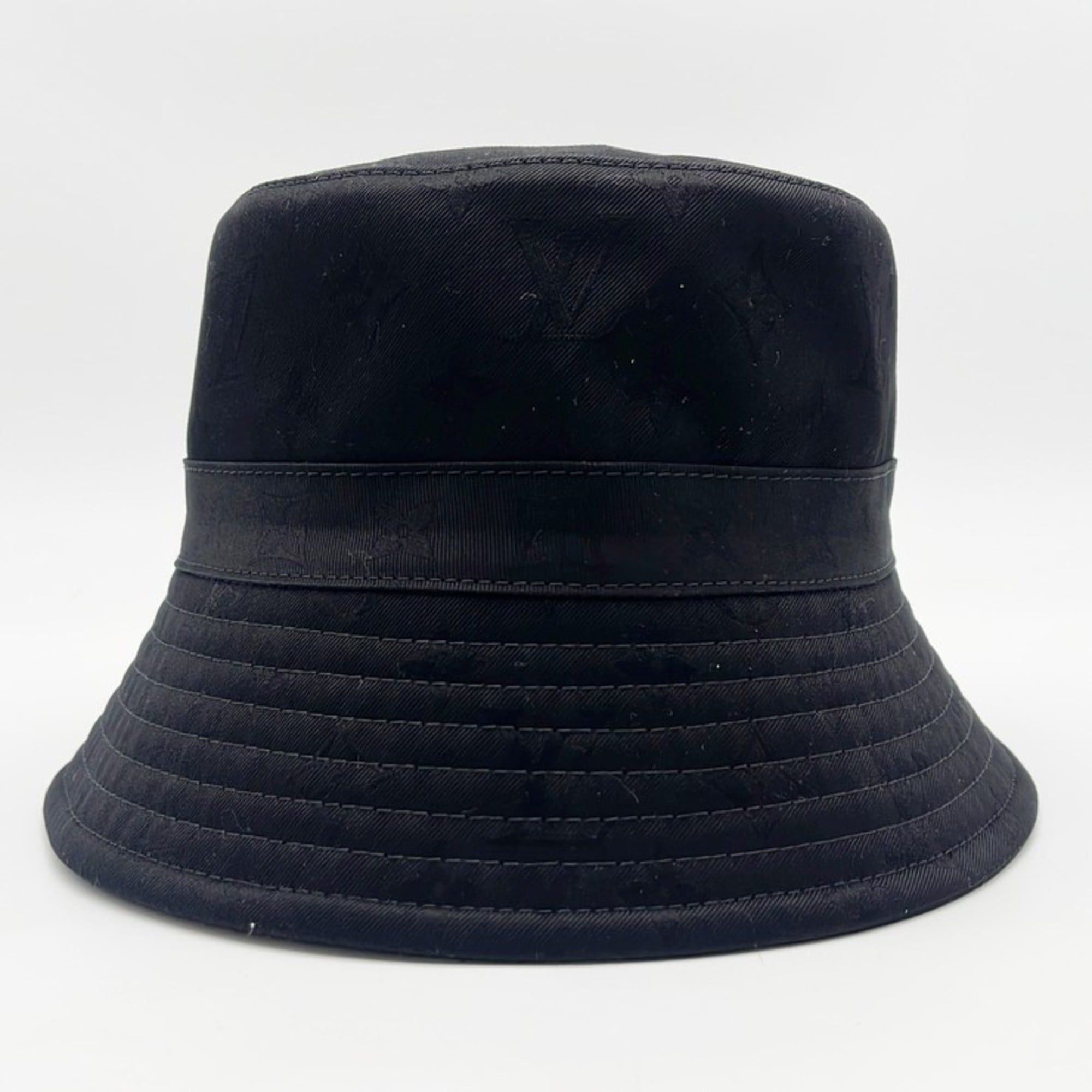 Louis Vuitton Louis Vuitton Bucket Hat LV Mine M7961M Black Cotton Men's Women's Monogram Reversible Circle Size ONE SIZE - 2 Thumbnail