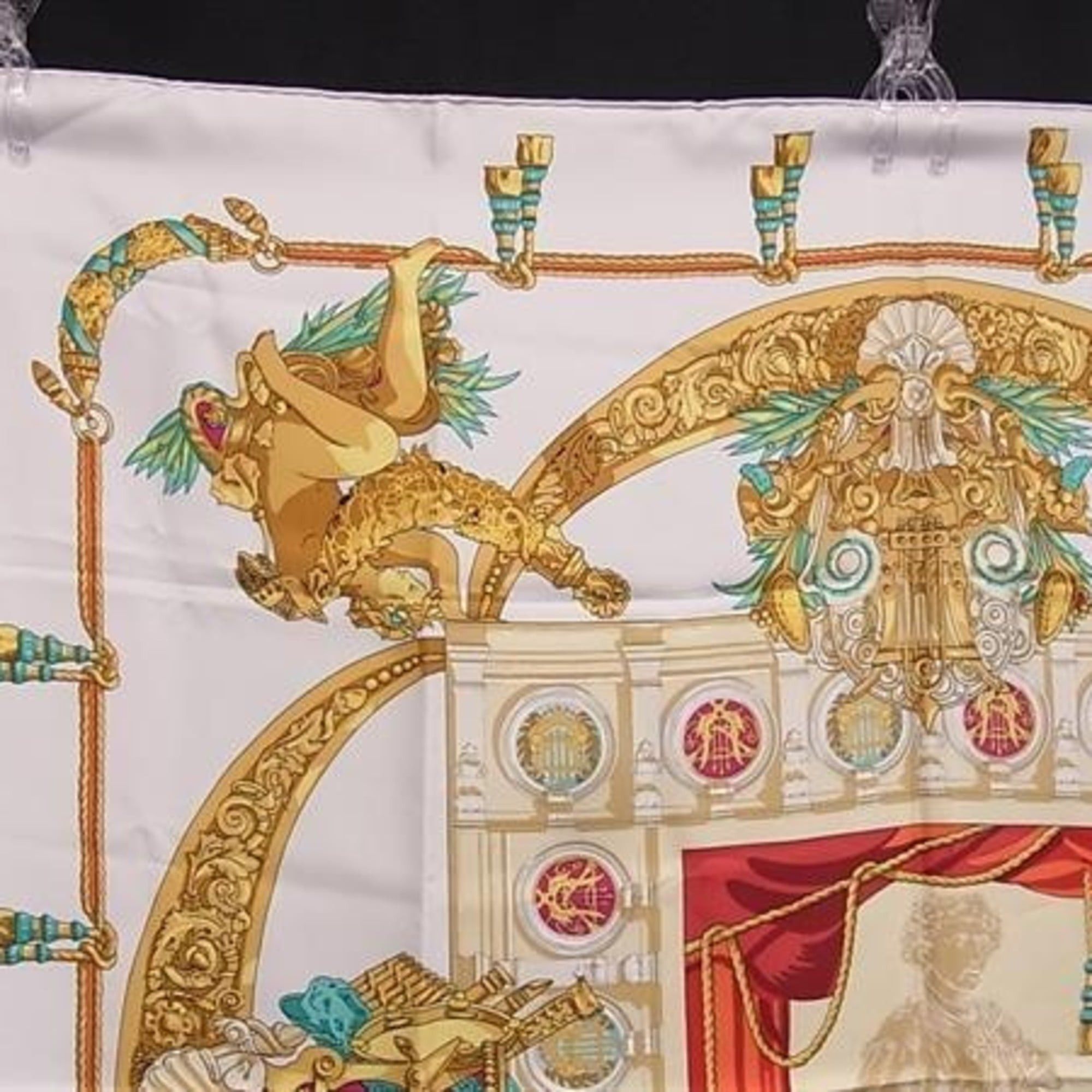 Hermes HERMES scarf/muffler, Carre 90, multicolor silk, women's, HOMMAGE A CHARLES GARNIER (A tribute to Charles Garnier) Size ONE SIZE - 2 Thumbnail
