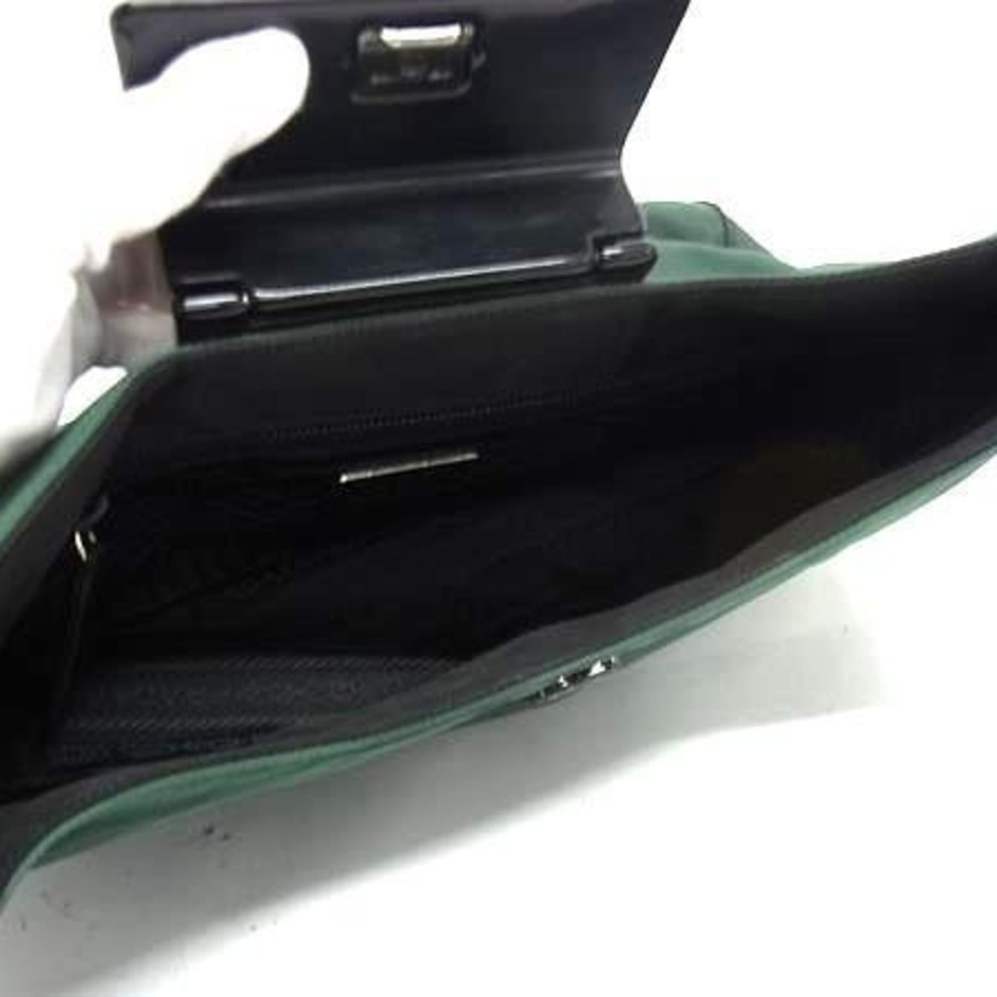 Prada Prada Shoulder Bag B8422 Green Black Tessuto Nylon Women's Size ONE SIZE - 5 Thumbnail