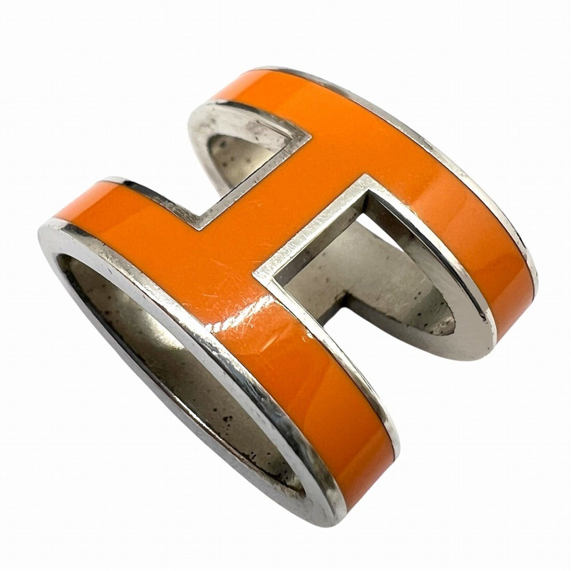 Hermes HERMES Pop H Necklace, Orange Silver Pendant, for Women and Men Size ONE SIZE - 7 Thumbnail