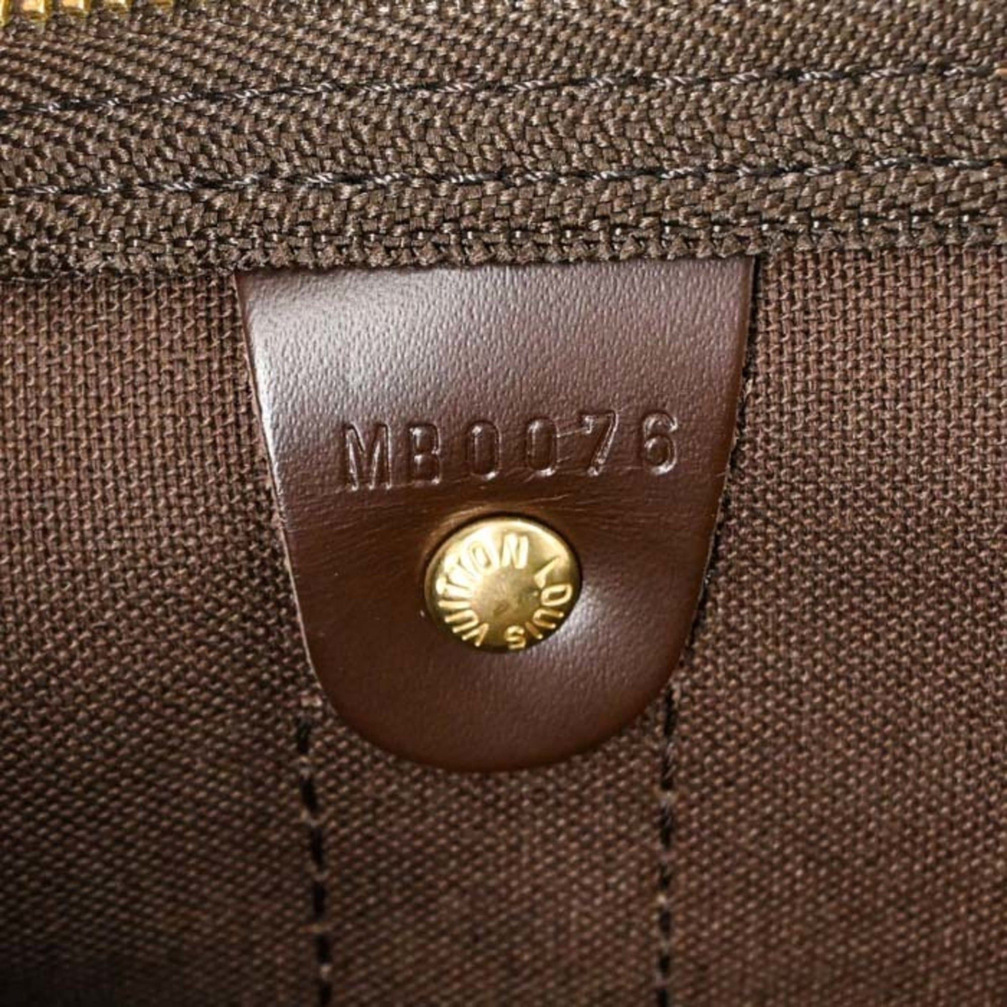 Louis Vuitton LOUIS VUITTON Keepall 50 Boston Bag, Damier Brown Leather, M41427 Size ONE SIZE - 14 Thumbnail