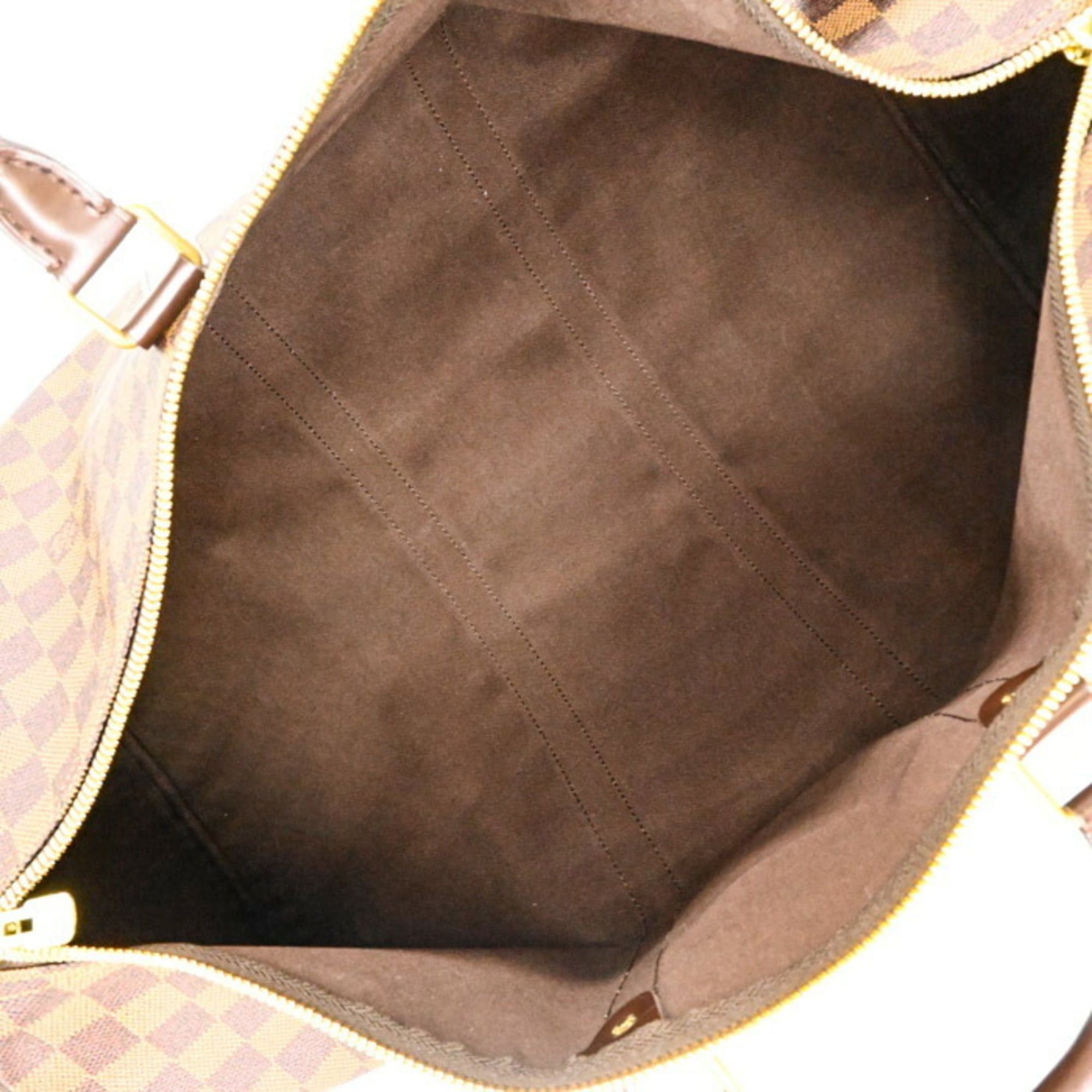 Louis Vuitton LOUIS VUITTON Keepall 50 Boston Bag, Damier Brown Leather, M41427 Size ONE SIZE - 12 Thumbnail