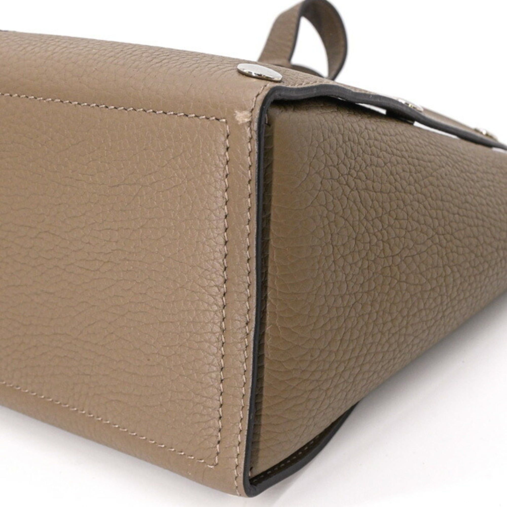 Hermes HERMES Sac Vello handbag, Taurillon Clemence leather, women's, Etoupe Size ONE SIZE - 9 Thumbnail