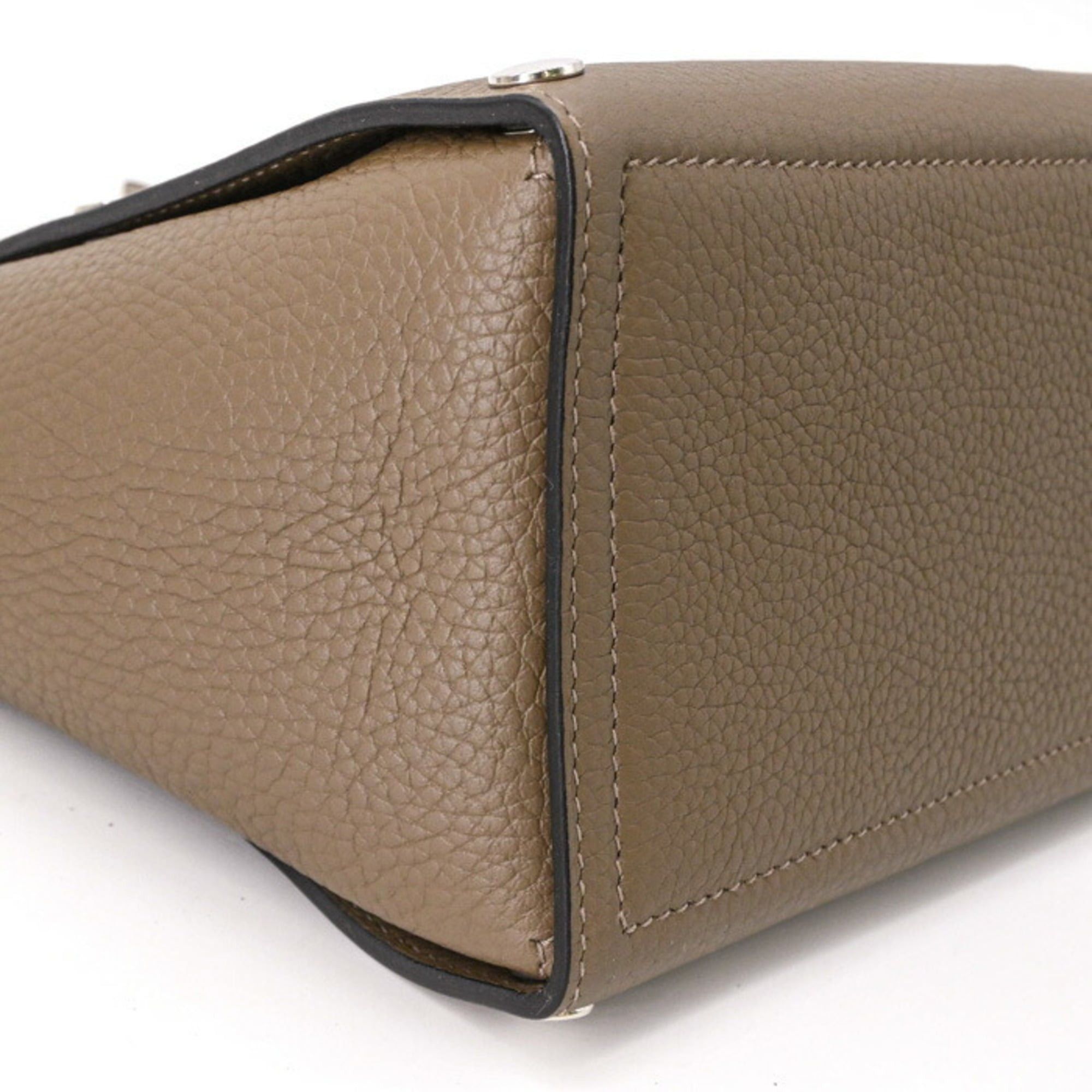 Hermes HERMES Sac Vello handbag, Taurillon Clemence leather, women's, Etoupe Size ONE SIZE - 8 Thumbnail