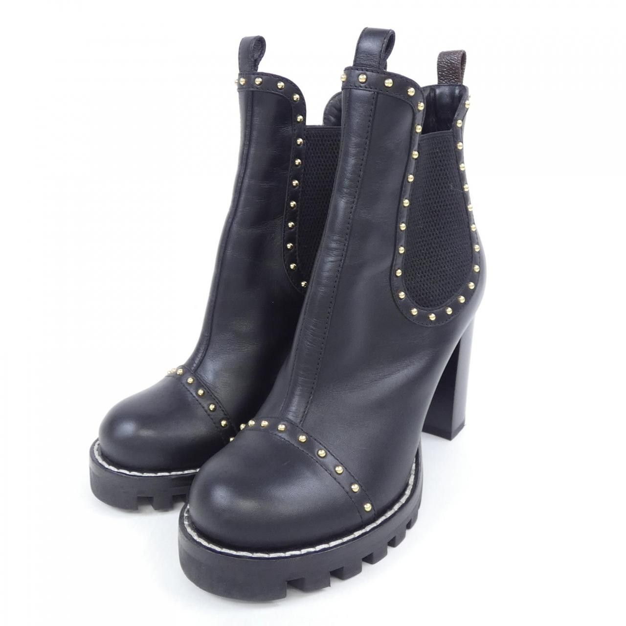 Louis Vuitton Louis Vuitton Louis Vuitton Rockabilly Boots Leather Shoes DUTY FREE for USA Size ONE SIZE - 3 Thumbnail