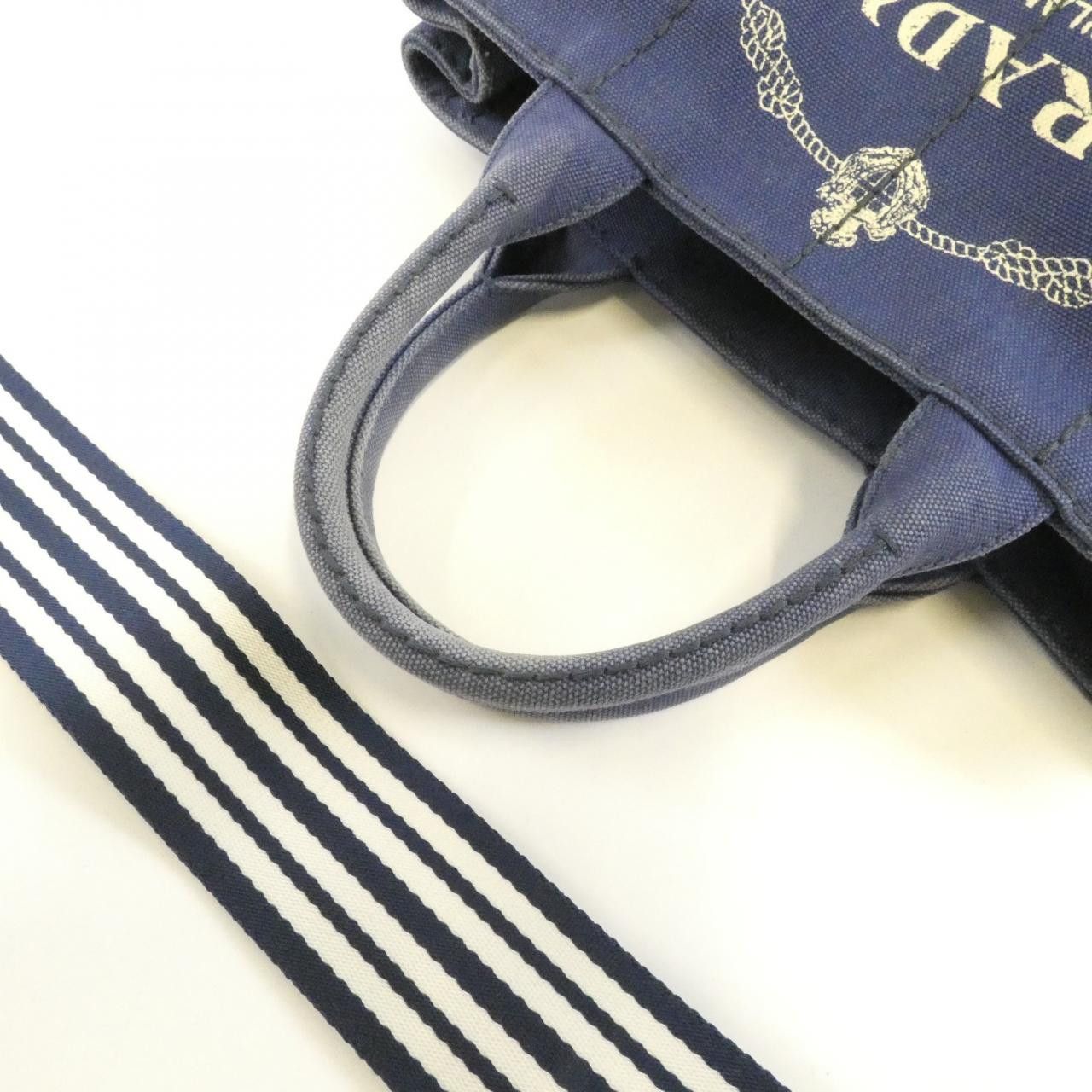Prada Prada Prada CANAPA Tote Bag Textile Tote Bag 1BG439 DUTY FREE for USA Size ONE SIZE - 6 Thumbnail