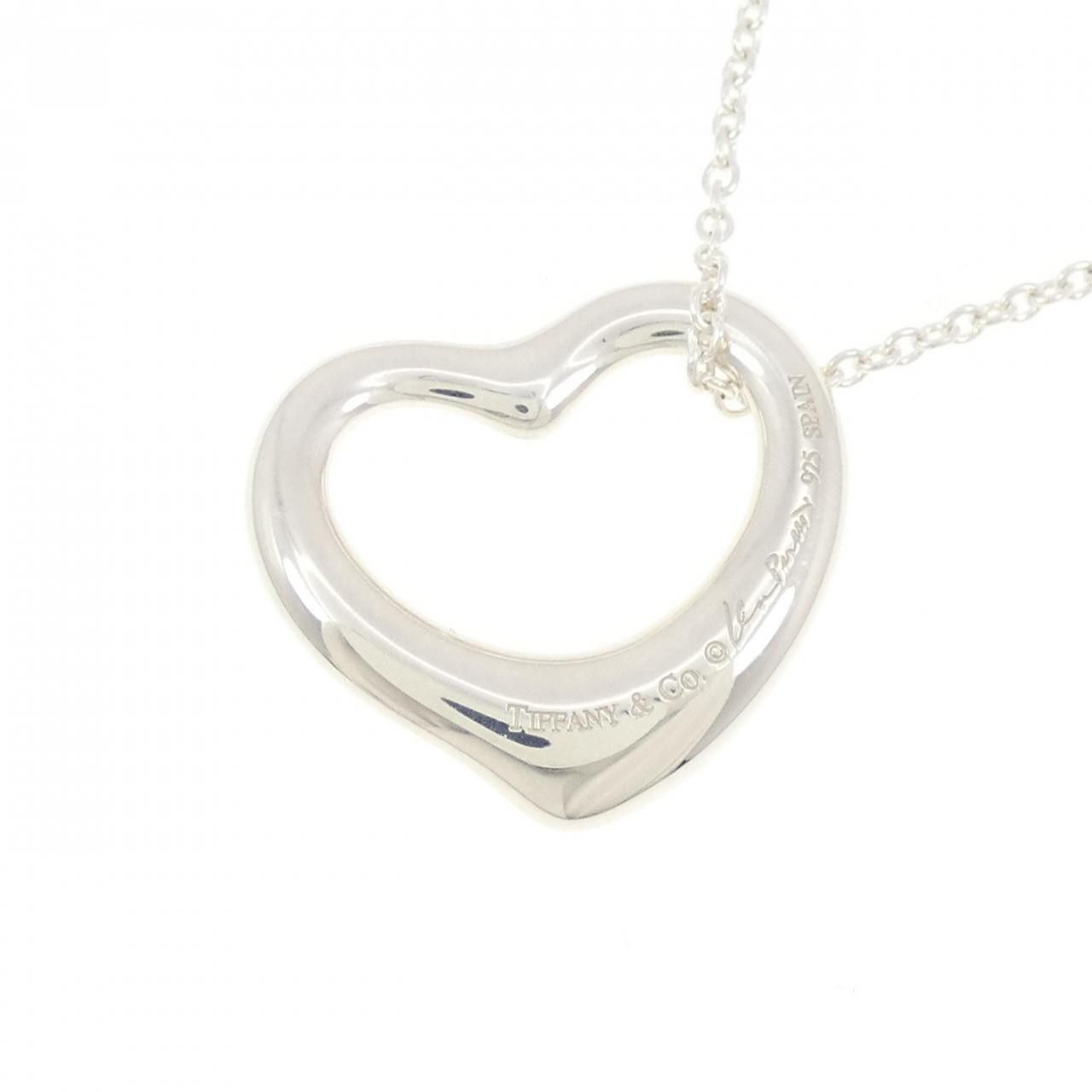 Tiffany & Co. Tiffany & Co. Tiffany Open Heart 925 Silver Necklace Precious Metal Necklace 60020474 DUTY FREE for USA Size ONE SIZE - 4 Thumbnail