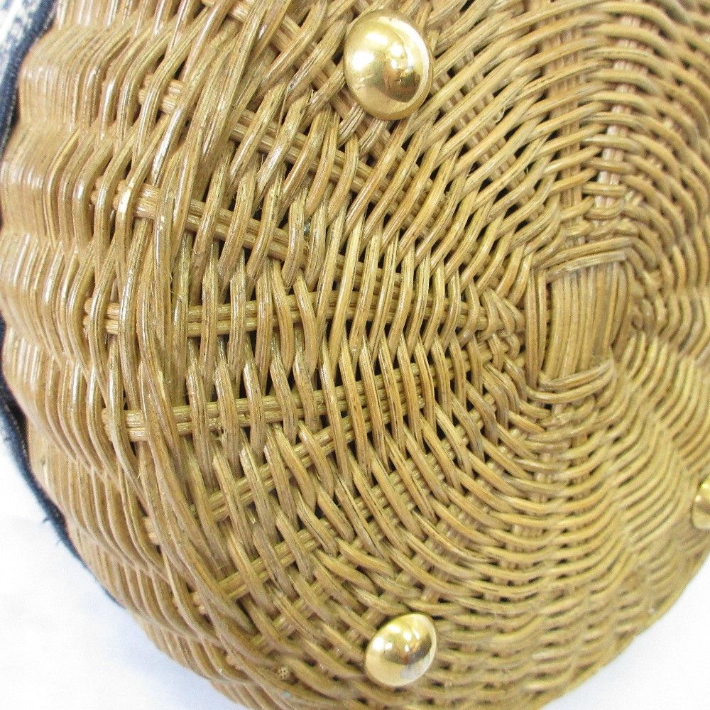 Dior Dior Christian Dior Oblique Wicker Shoulder Bag Plant-based Shoulder Bag 63-MA-1200 DUTY FREE for USA Size ONE SIZE - 8 Thumbnail