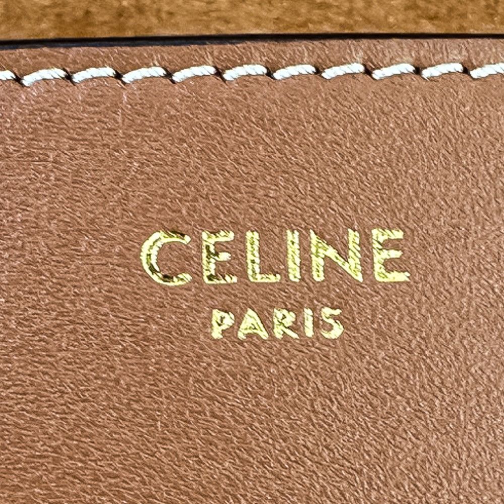 Celine Celine Celine Folco Cuir Triomphe Calfskin Shoulder Bag Leather Shoulder Bag DUTY FREE for USA Size ONE SIZE - 9 Thumbnail