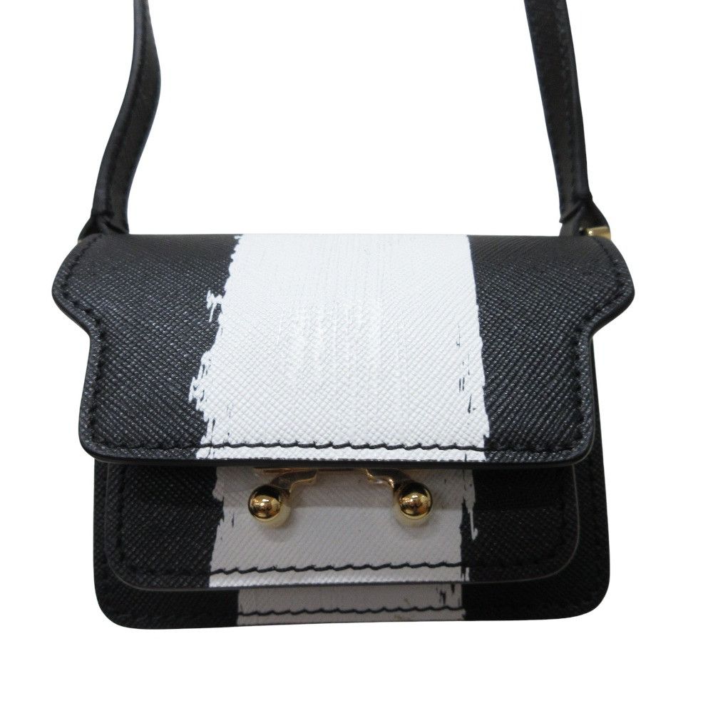 Marni Marni Marni Trunk Nano Leather Shoulder Bag Leather Crossbody Bag SBMP0079L7 DUTY FREE for USA Size ONE SIZE - 9 Thumbnail