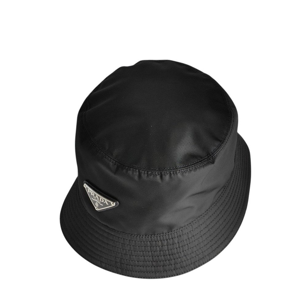 Prada Prada Prada Triangle Logo Re-Nylon Bucket Hat Textile Hats 1HC137 DUTY FREE for USA Size ONE SIZE - 5 Thumbnail