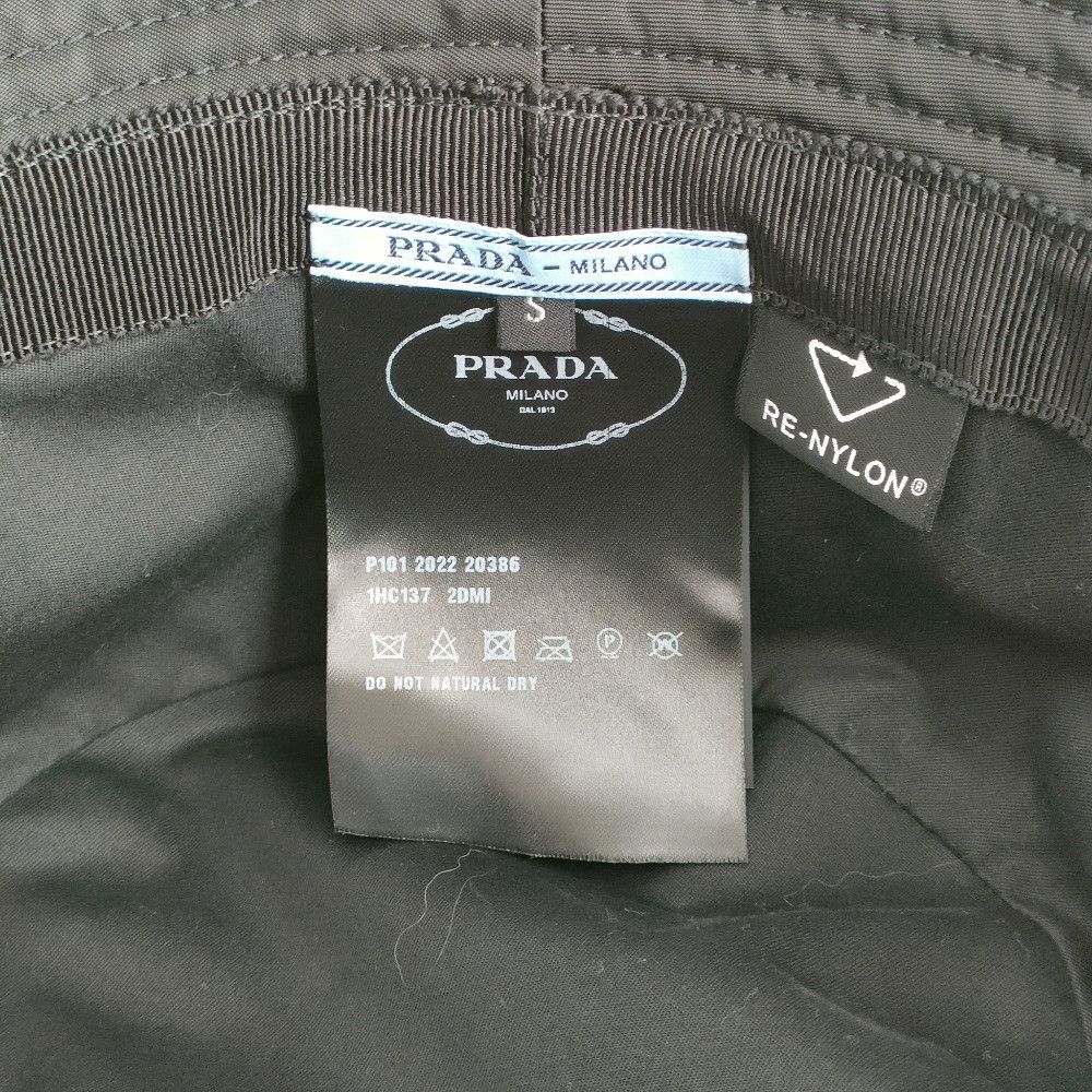 Prada Prada Prada Triangle Logo Re-Nylon Bucket Hat Textile Hats 1HC137 DUTY FREE for USA Size ONE SIZE - 9 Thumbnail