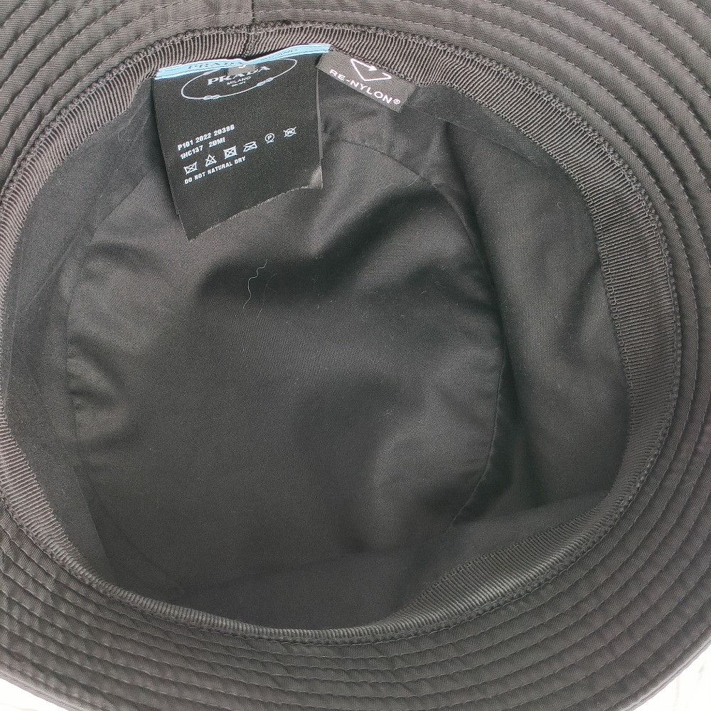 Prada Prada Prada Triangle Logo Re-Nylon Bucket Hat Textile Hats 1HC137 DUTY FREE for USA Size ONE SIZE - 7 Thumbnail